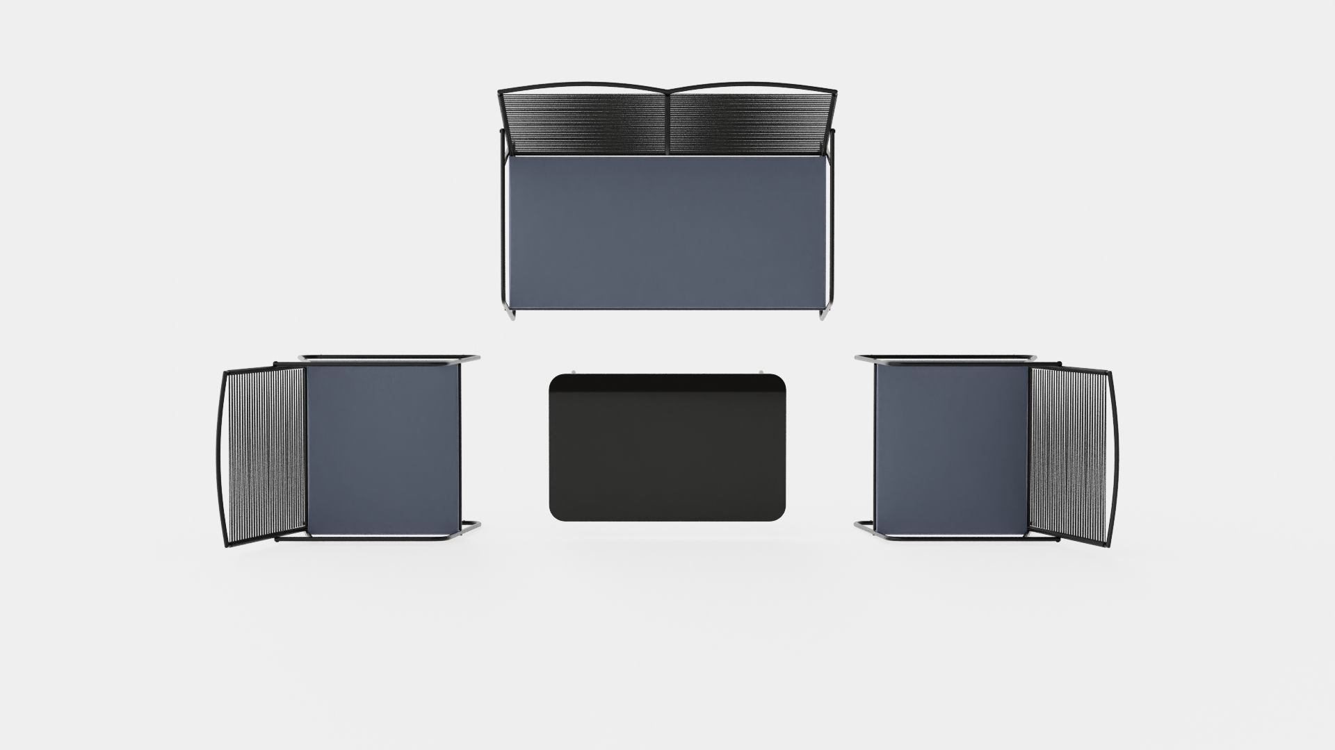 Venezia Sofa Set Low-poly 3D model_5