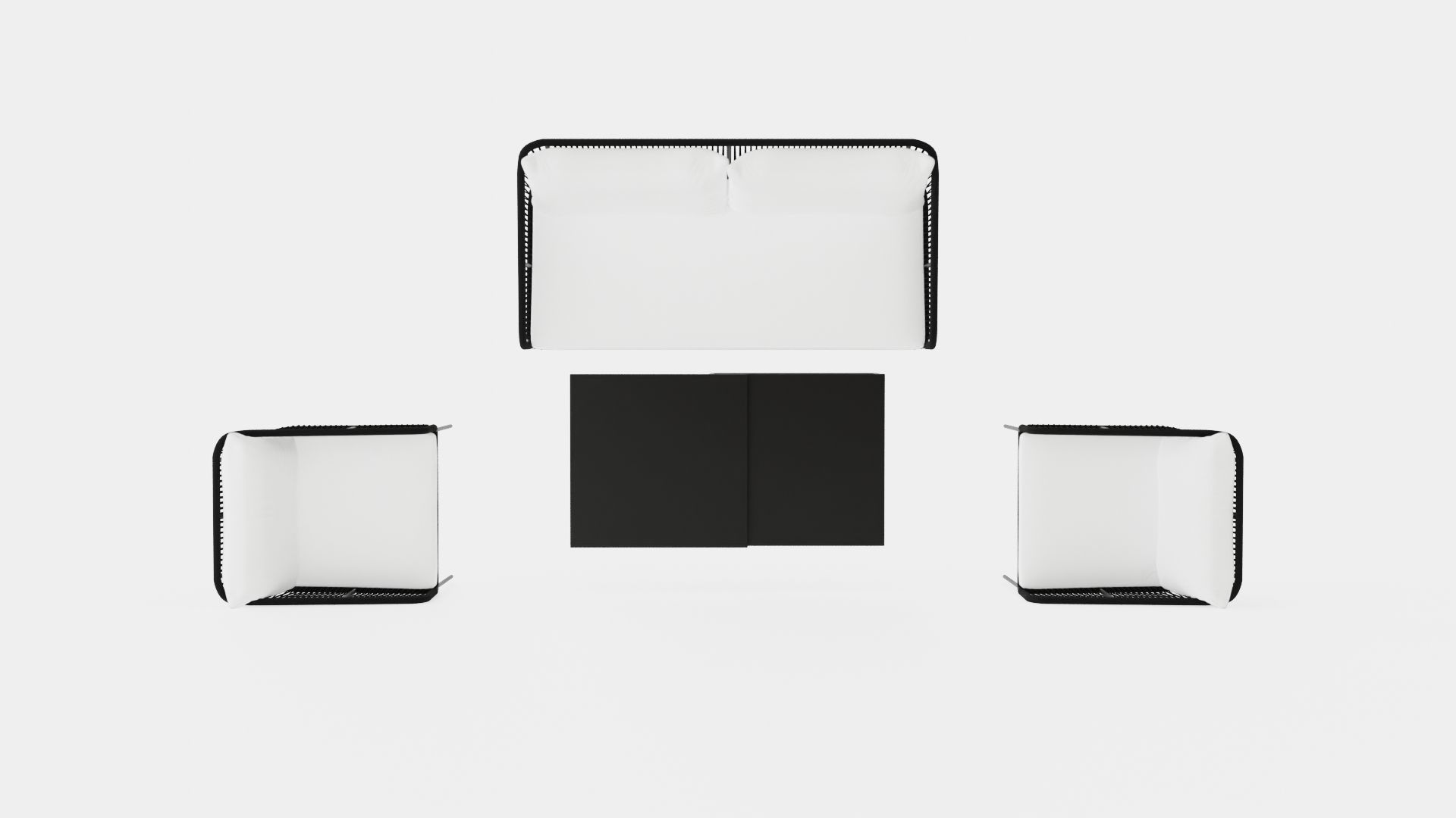 Odense Lounge Set Low-poly 3D model_5