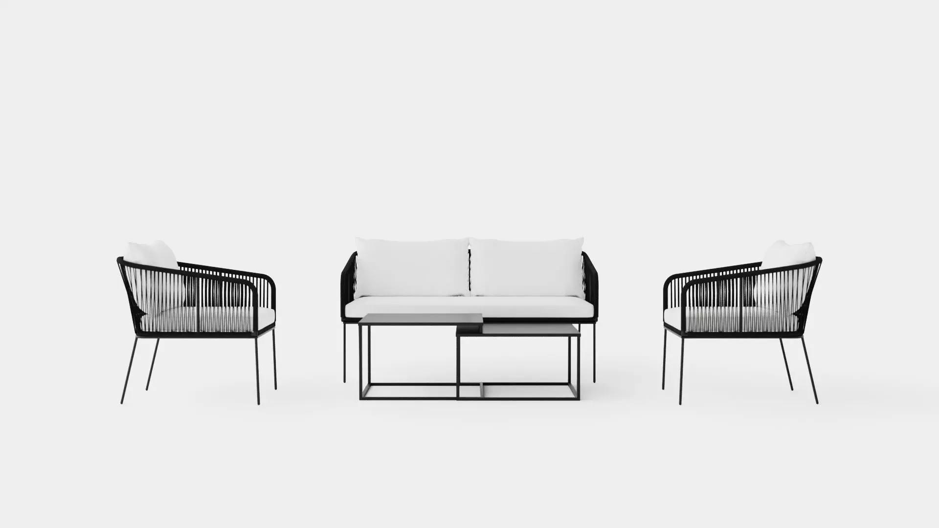 Odense Lounge Set Low-poly 3D model_0