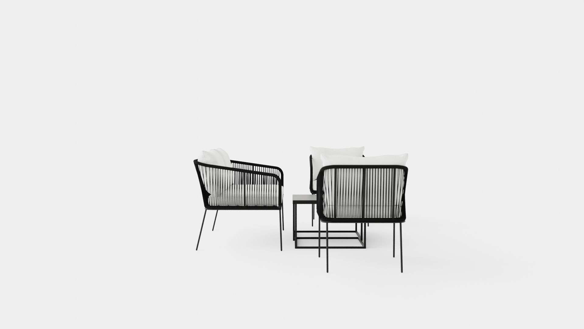 Odense Lounge Set Low-poly 3D model_2