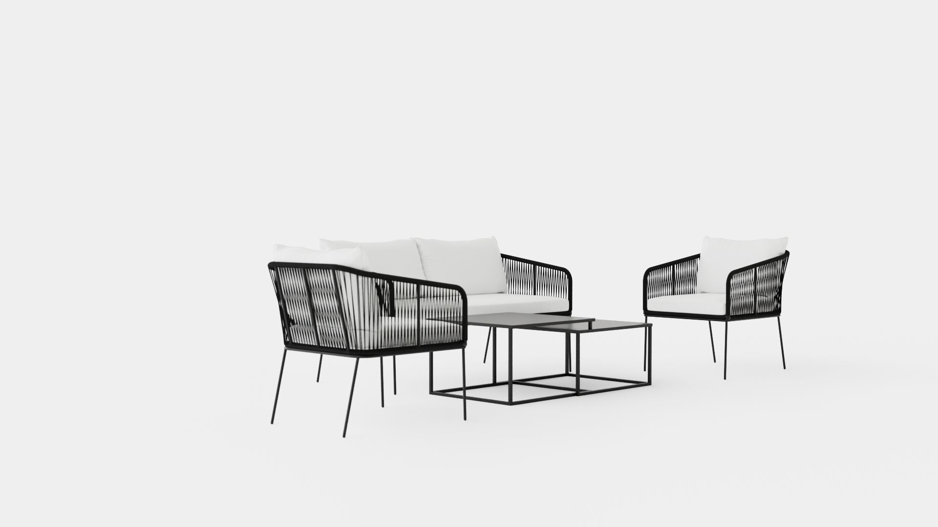 Odense Lounge Set Low-poly 3D model_1