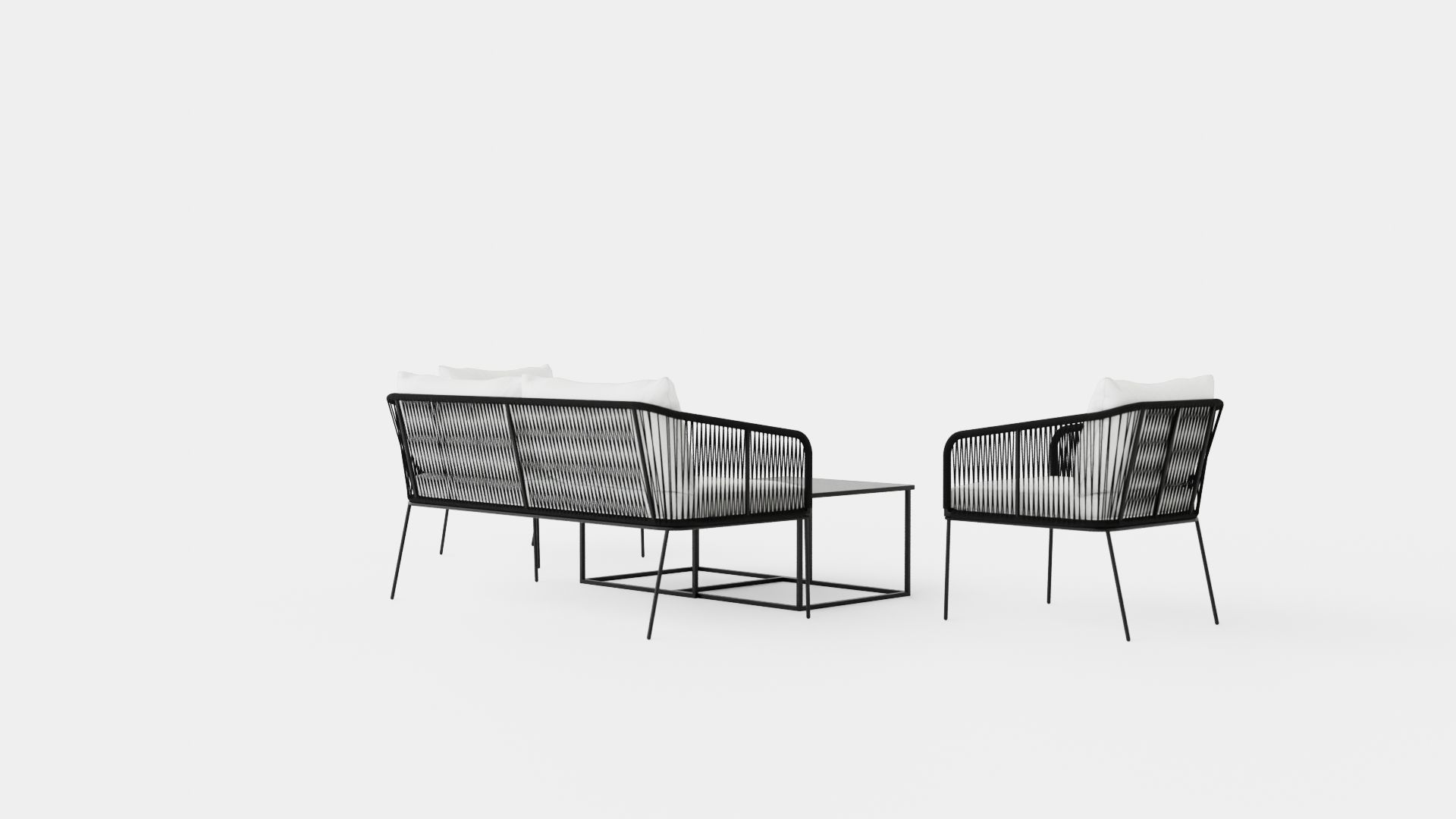 Odense Lounge Set Low-poly 3D model_3