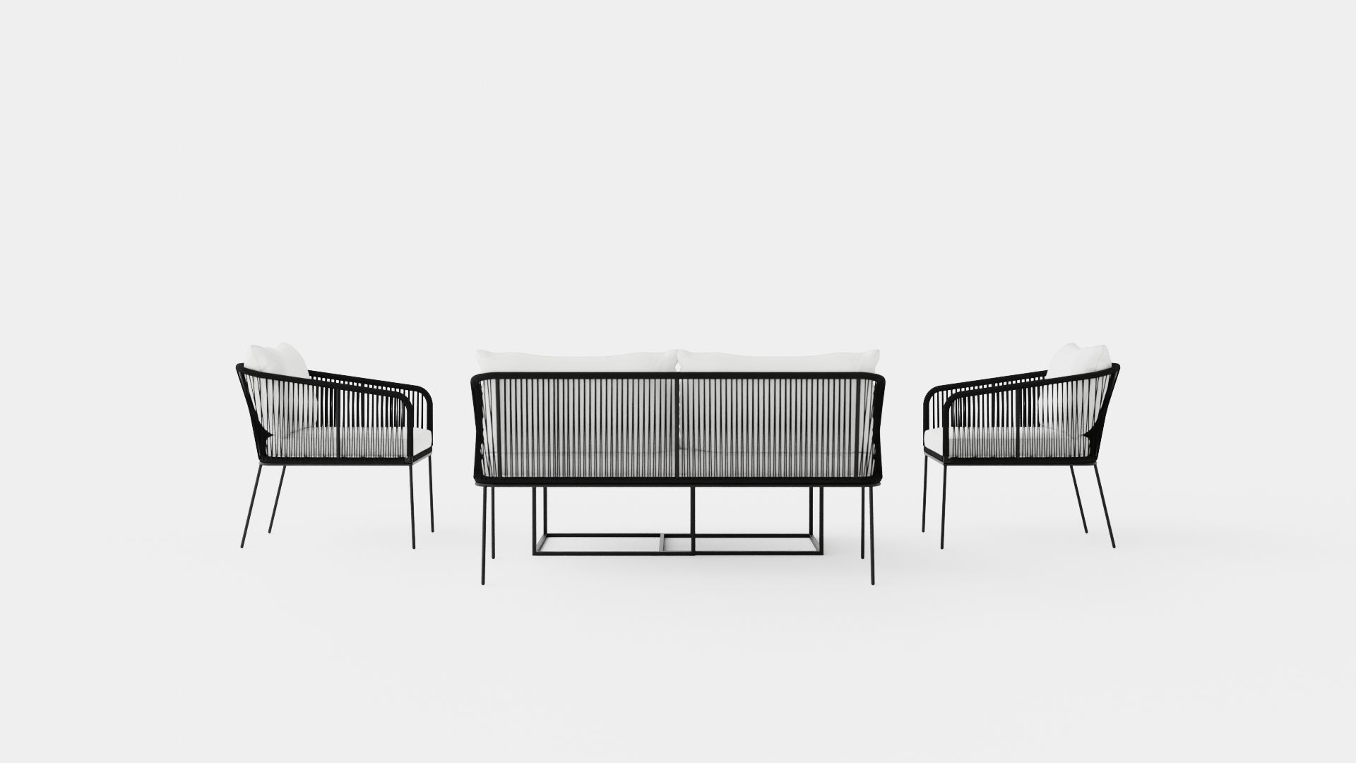 Odense Lounge Set Low-poly 3D model_4