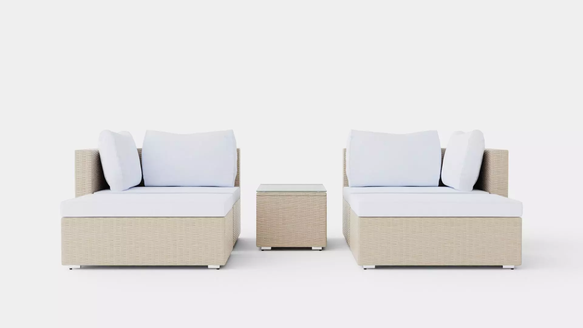 Mison Lounge Set Low-poly 3D model_0