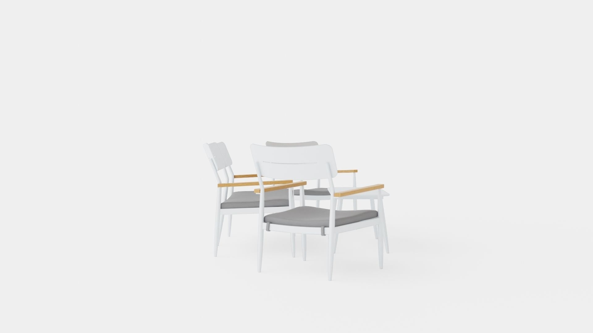 Mairago Lounge Set Low-poly 3D model_2