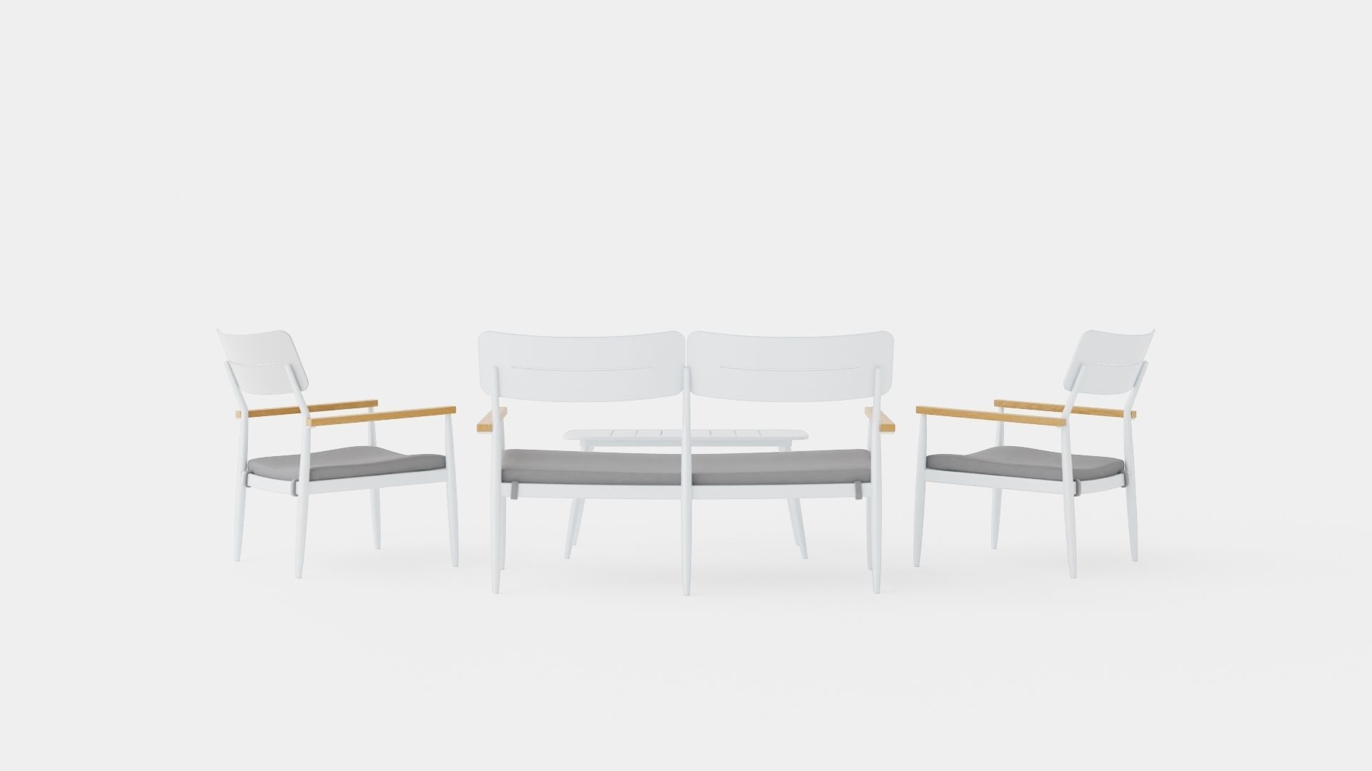 Mairago Lounge Set Low-poly 3D model_4