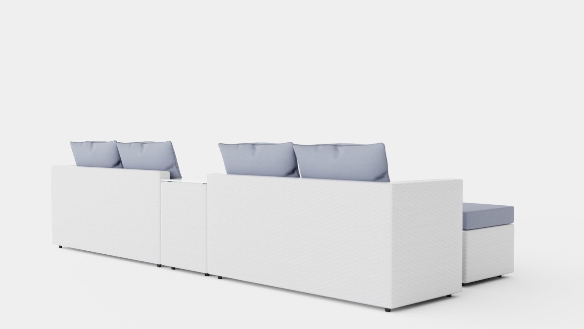 Havana Lounge Set Low-poly 3D model_3