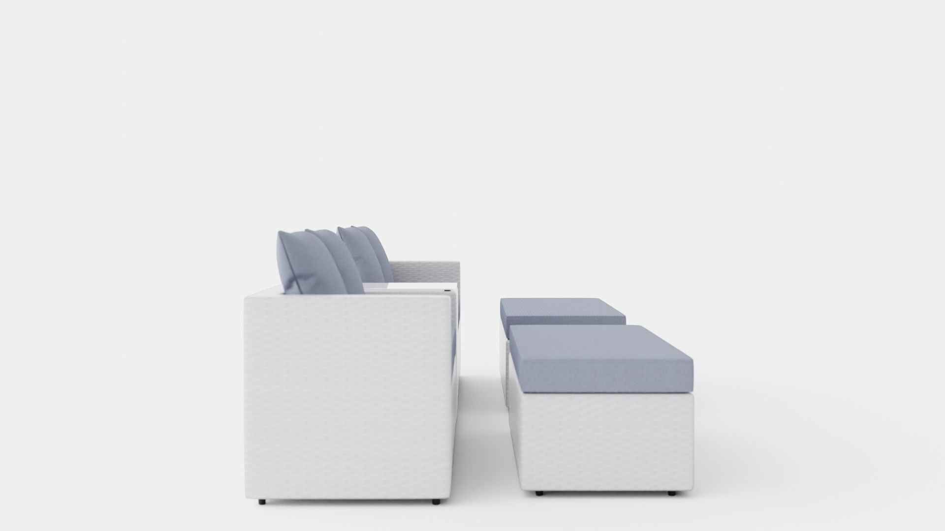 Havana Lounge Set Low-poly 3D model_2