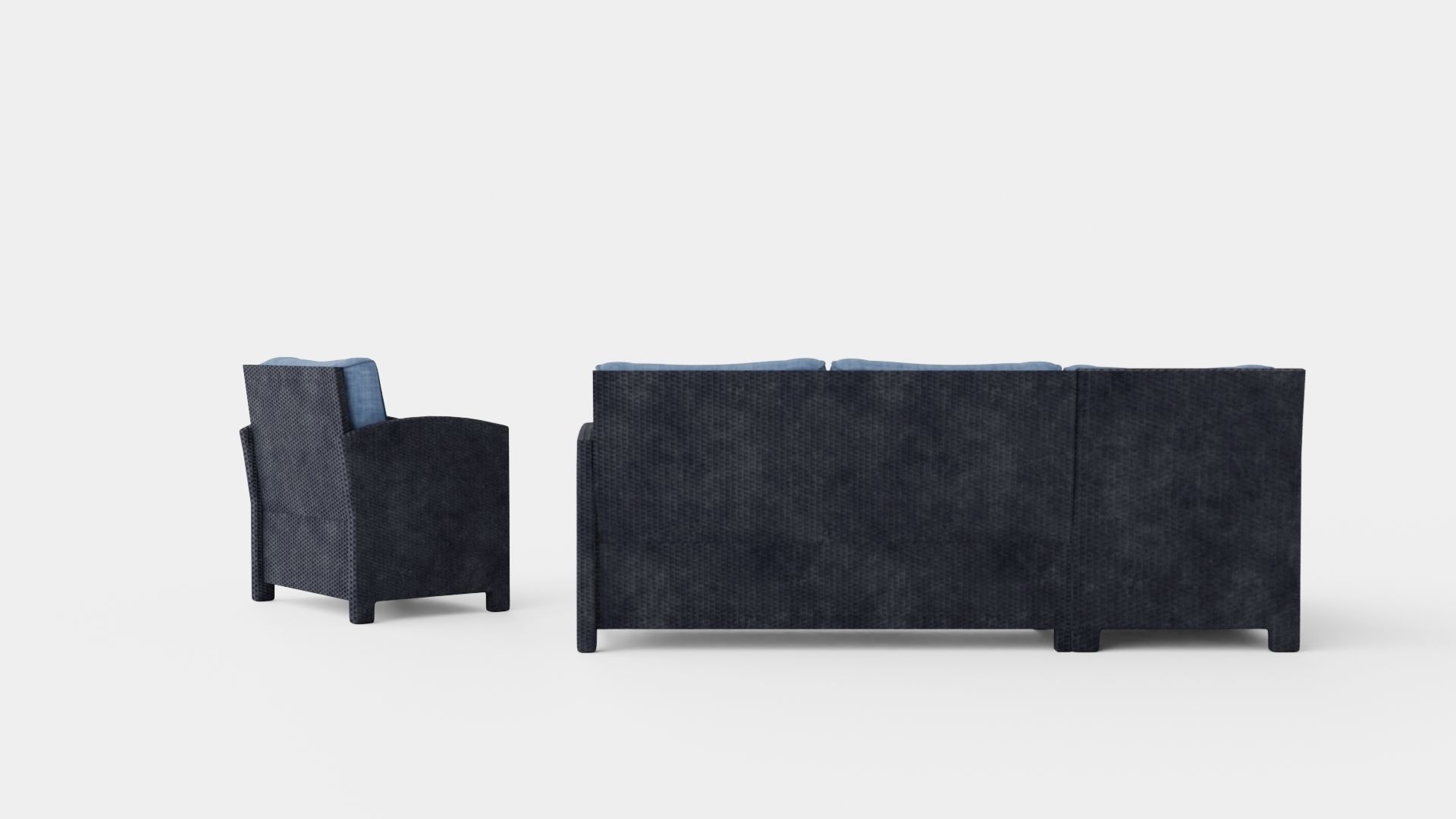 Fortezza Lounge Set Low-poly 3D model_4