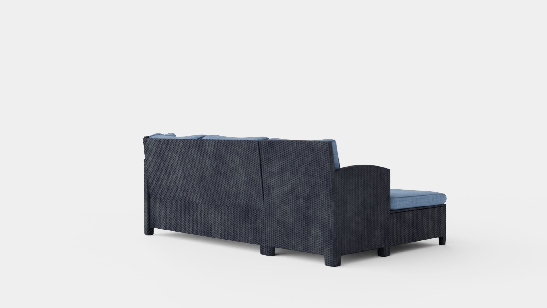 Fortezza Lounge Set Low-poly 3D model_3
