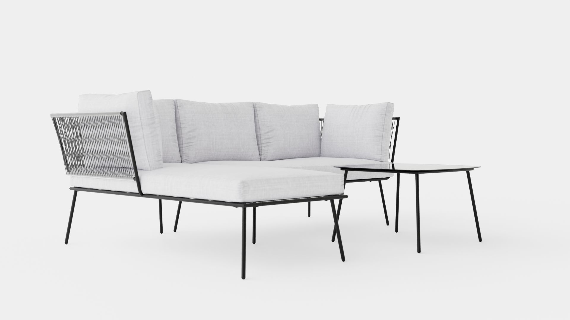 Firenze Corner Set Low-poly 3D model_1