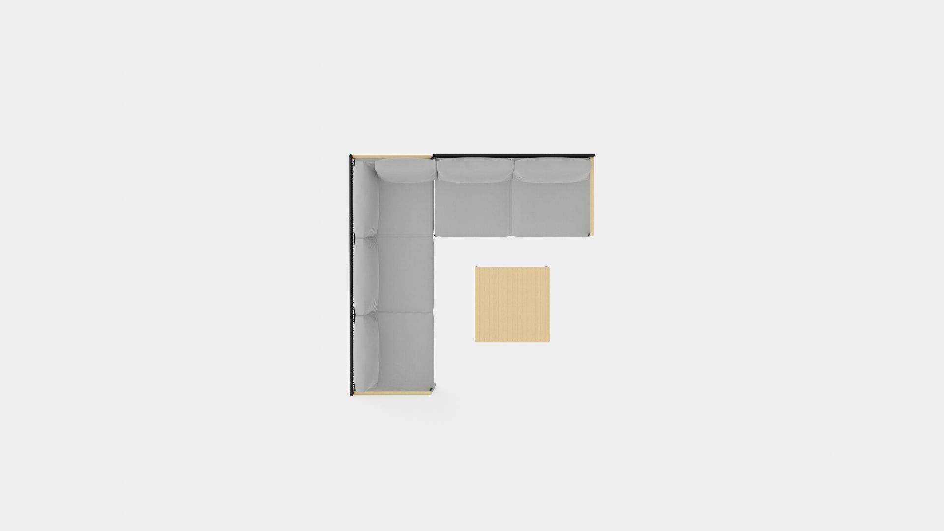 Derio Corner Set Low-poly 3D model_5