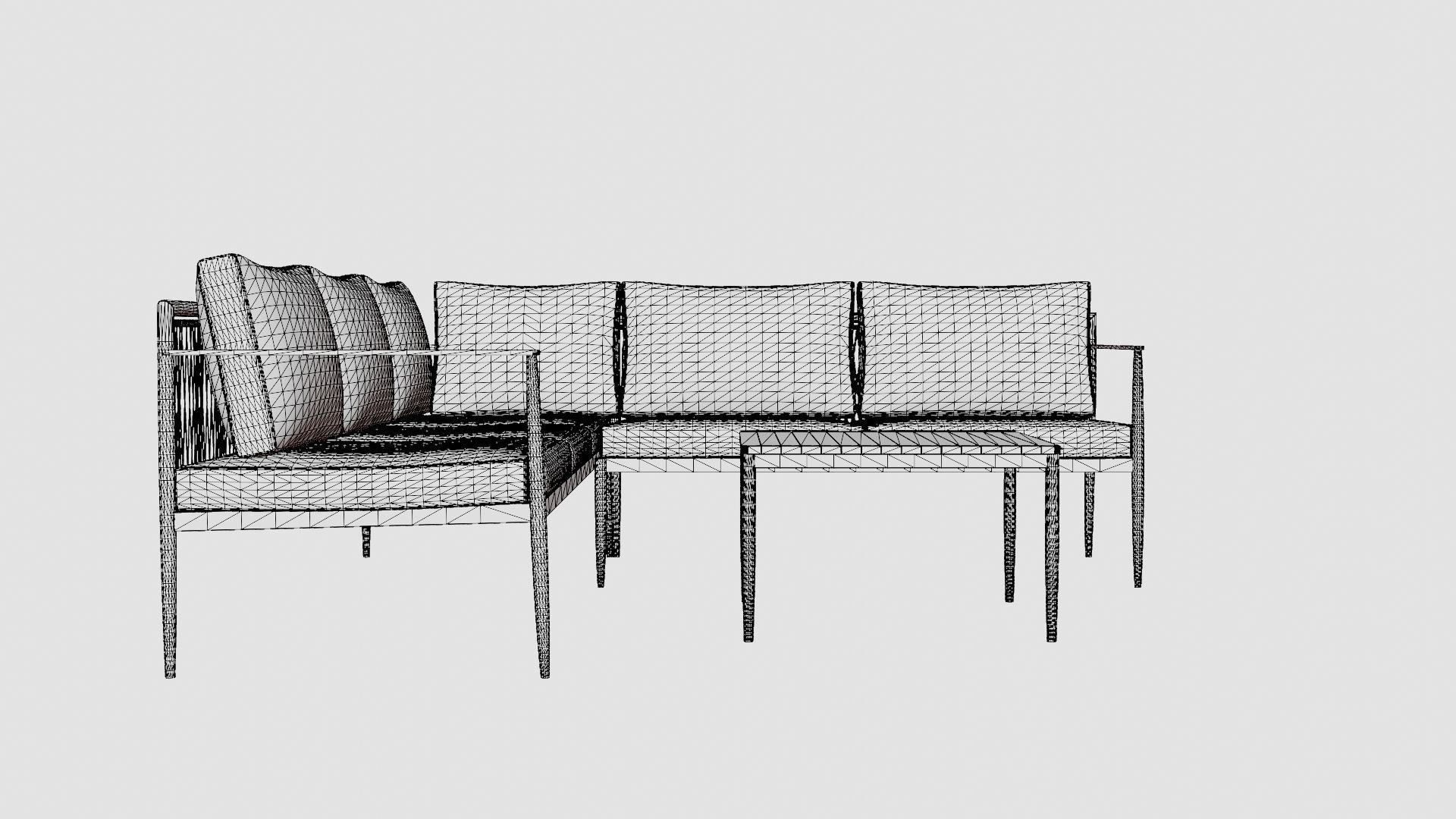 Derio Corner Set Low-poly 3D model_6