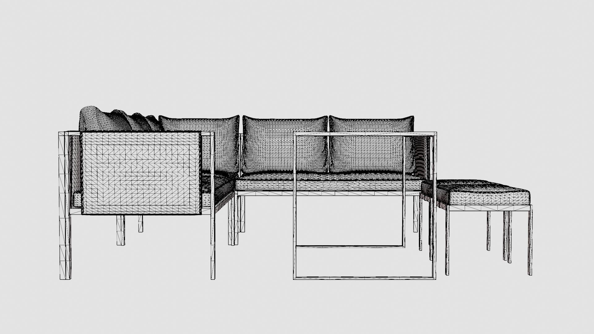 Bertonico Corner Set Low-poly 3D model_6
