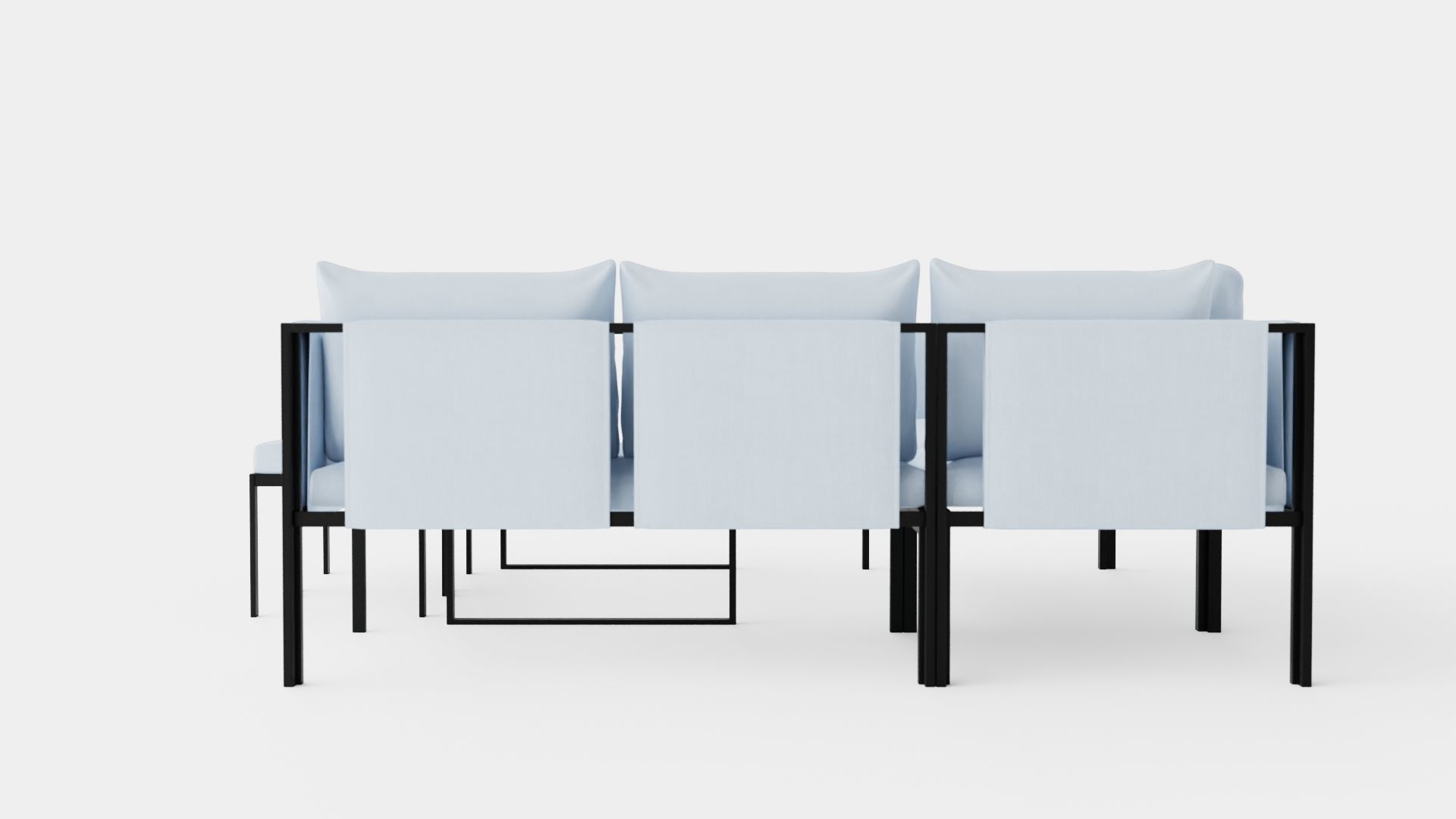 Bertonico Corner Set Low-poly 3D model_4