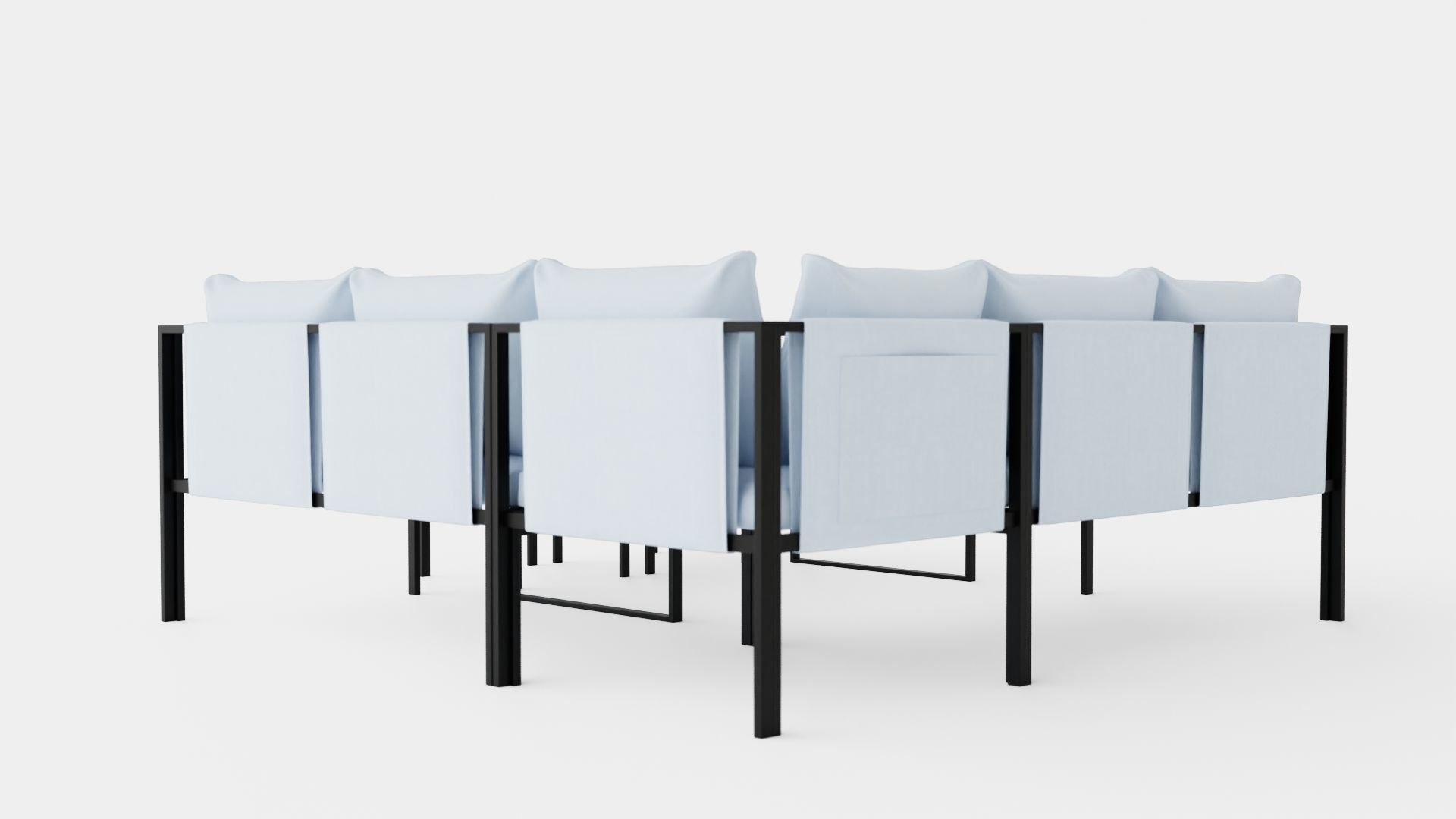 Bertonico Corner Set Low-poly 3D model_3