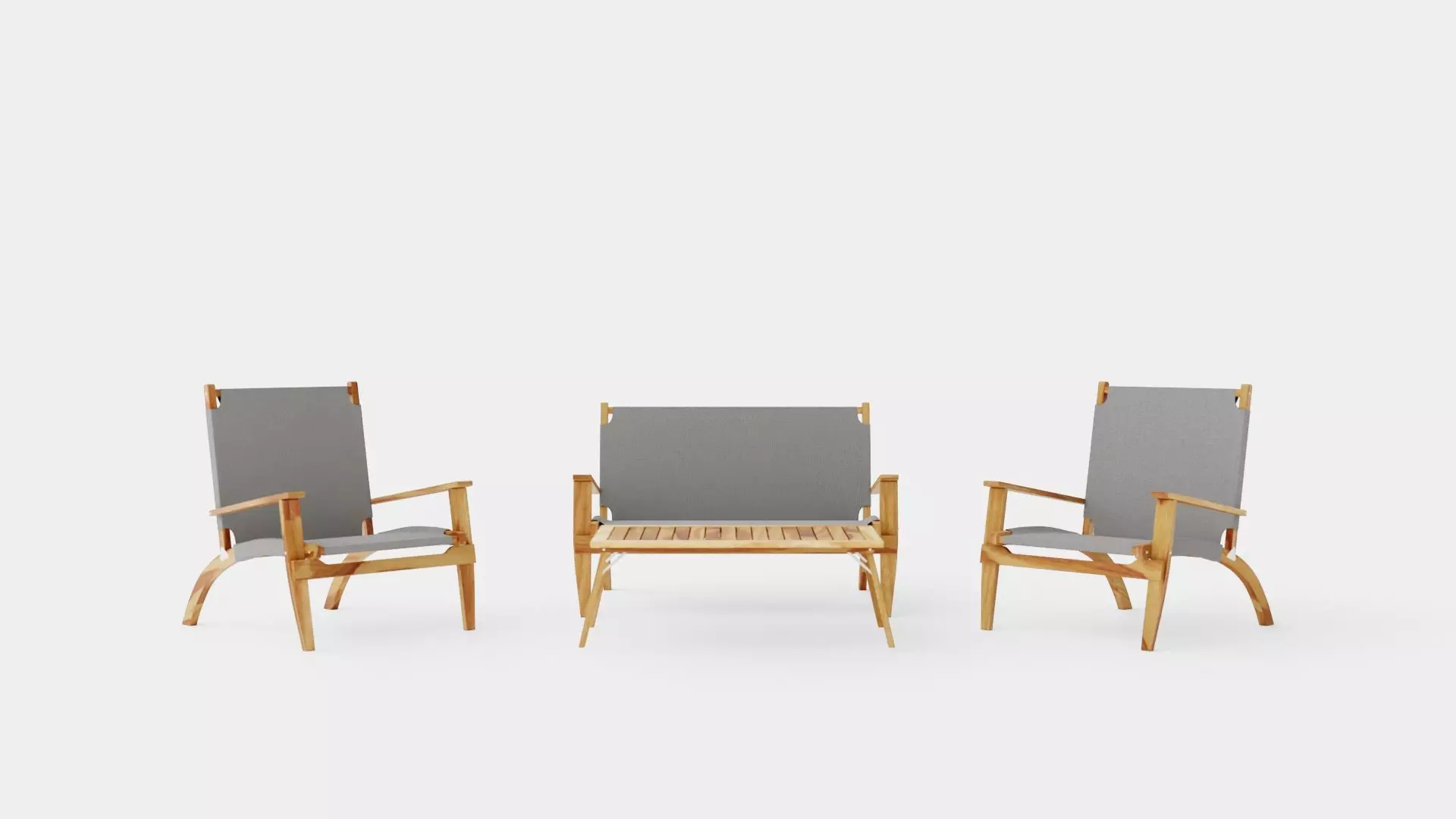 Allos Sofa Set Low-poly 3D model_0