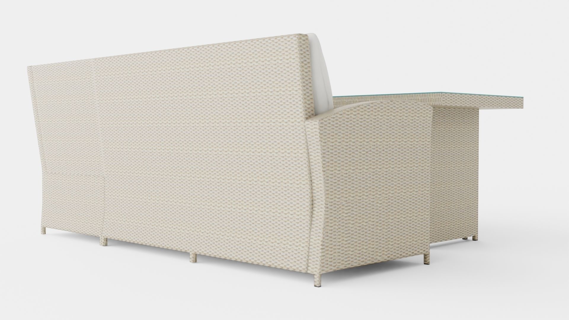 Alicante Corner Set Sand Low-poly 3D model_1