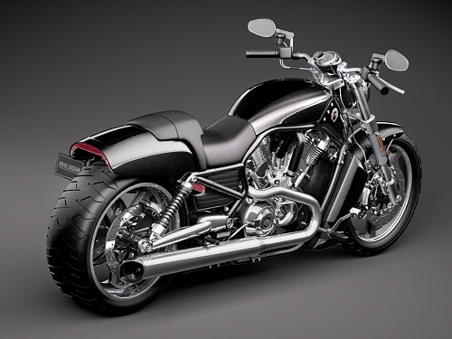 Harley Davidson V-ROD Muscle 3D model_3
