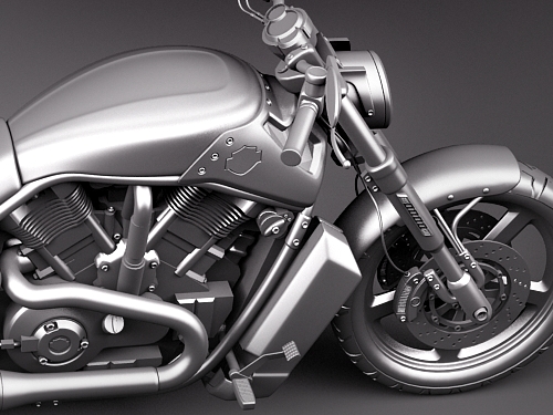Harley Davidson V-ROD Muscle 3D model_14