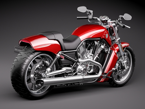 Harley Davidson V-ROD Muscle 3D model_1