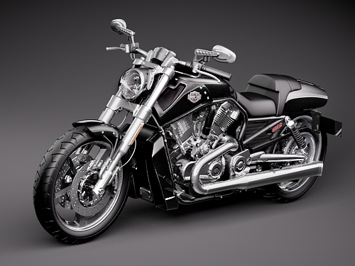 Harley Davidson V-ROD Muscle 3D model_2