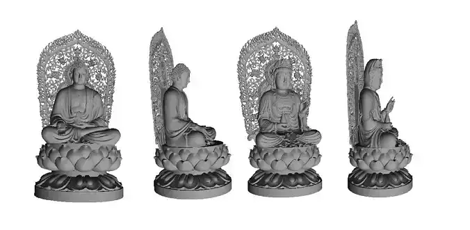 Bodhisattva and Buddha
