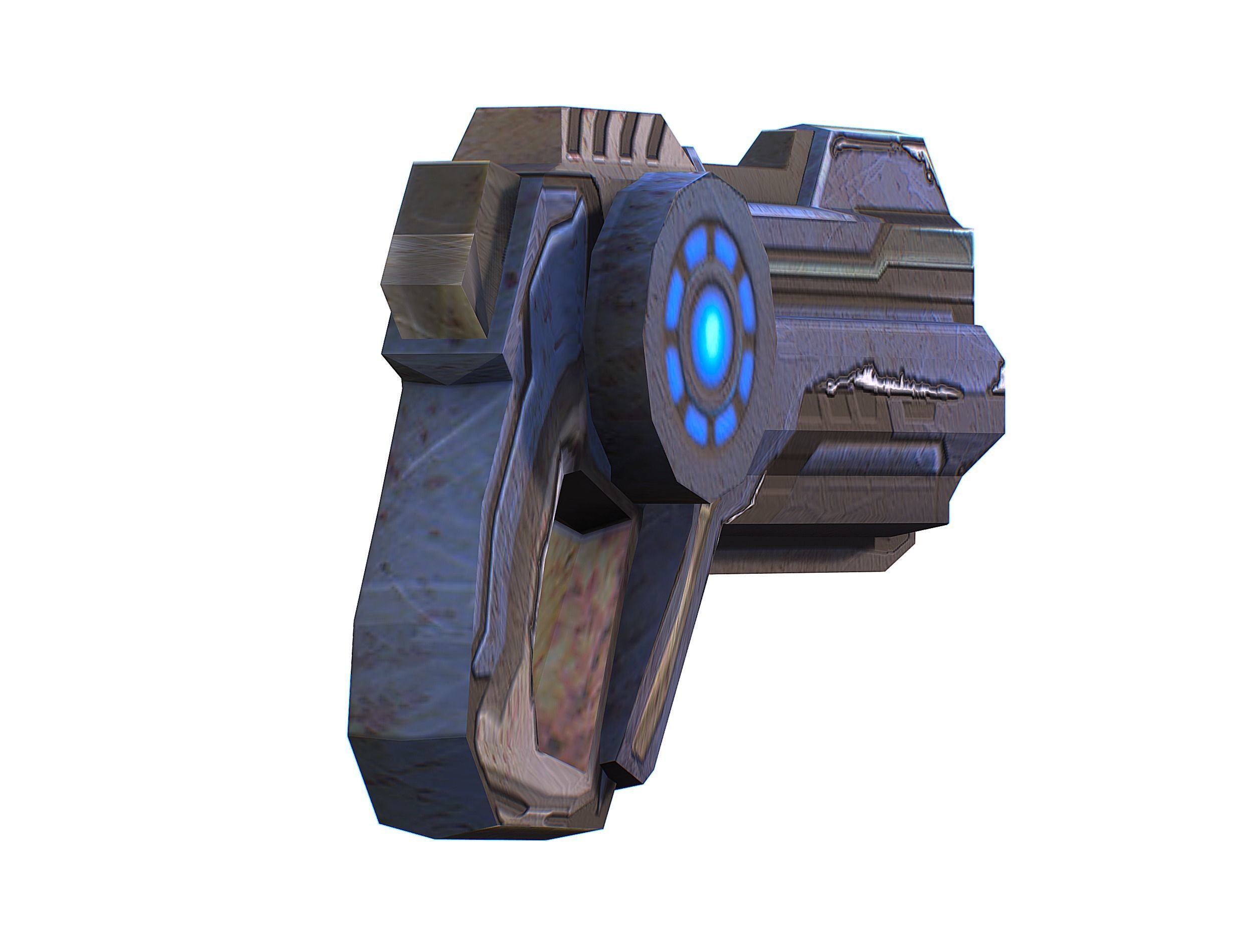 Assault heavy machine gun cannon naff barrel blaster laser arms Low-poly 3D model_54