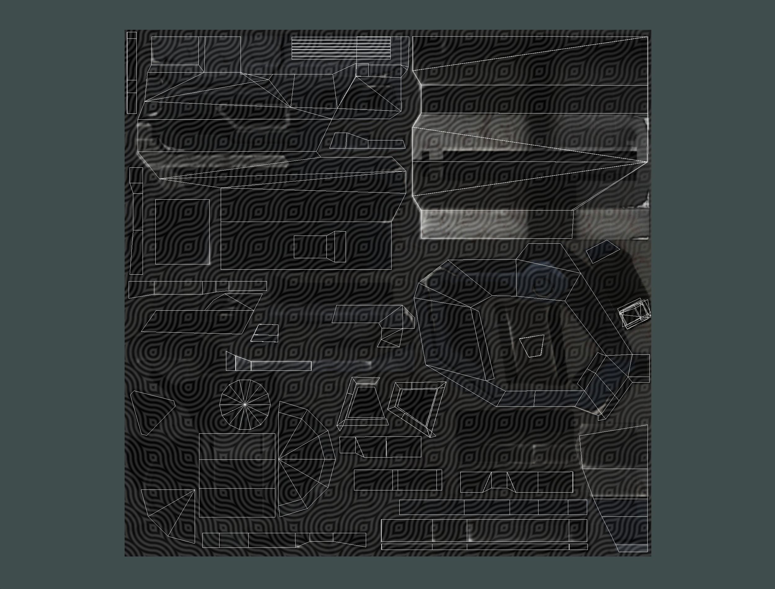 Assault heavy machine gun cannon naff barrel blaster laser arms Low-poly 3D model_69