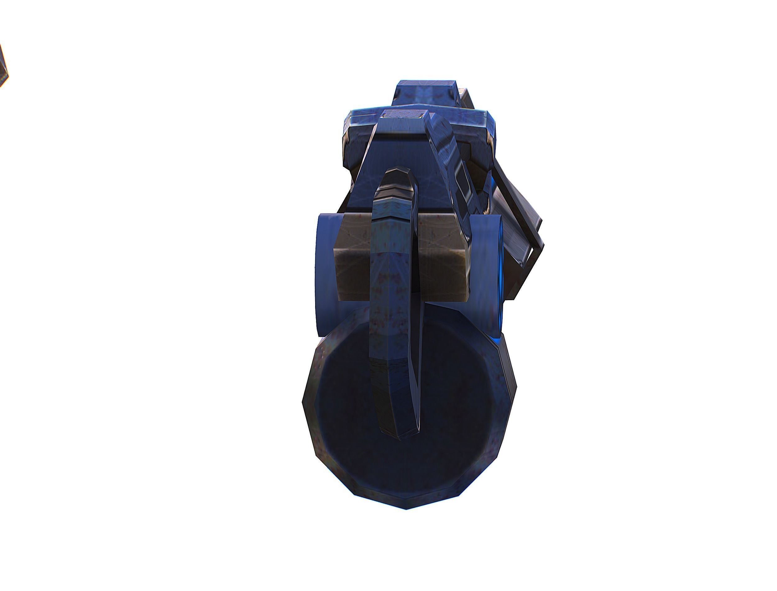 Assault heavy machine gun cannon naff barrel blaster laser arms Low-poly 3D model_46