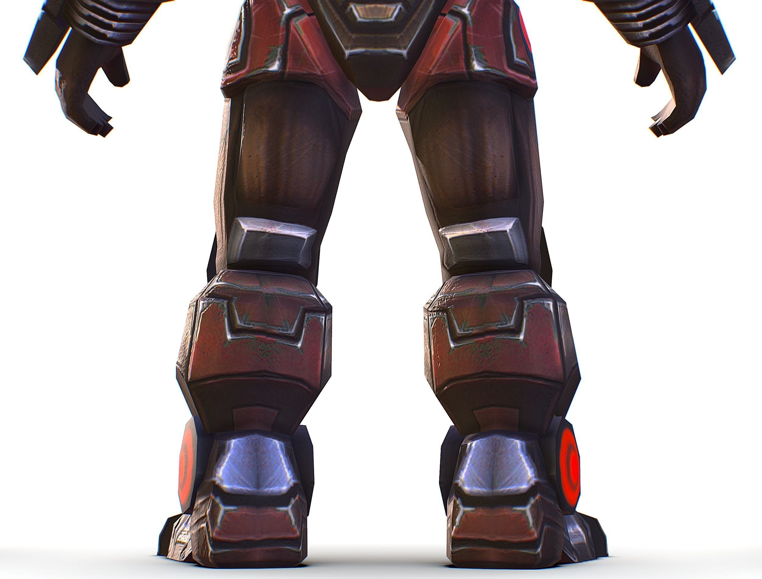 Assault heavy machine gun cannon naff barrel blaster laser arms Low-poly 3D model_29