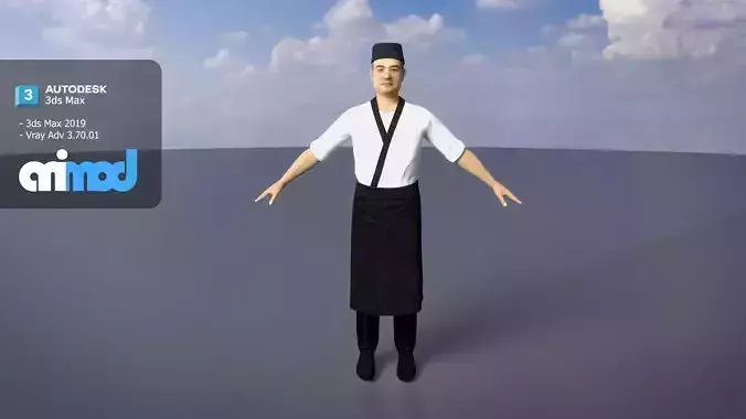 Sushi Master 3D model