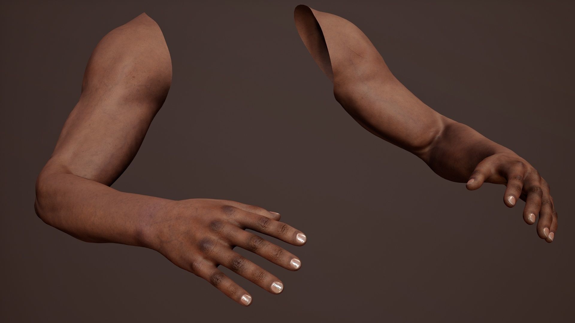 FPS Arms 01 Full Low-poly 3D model_26