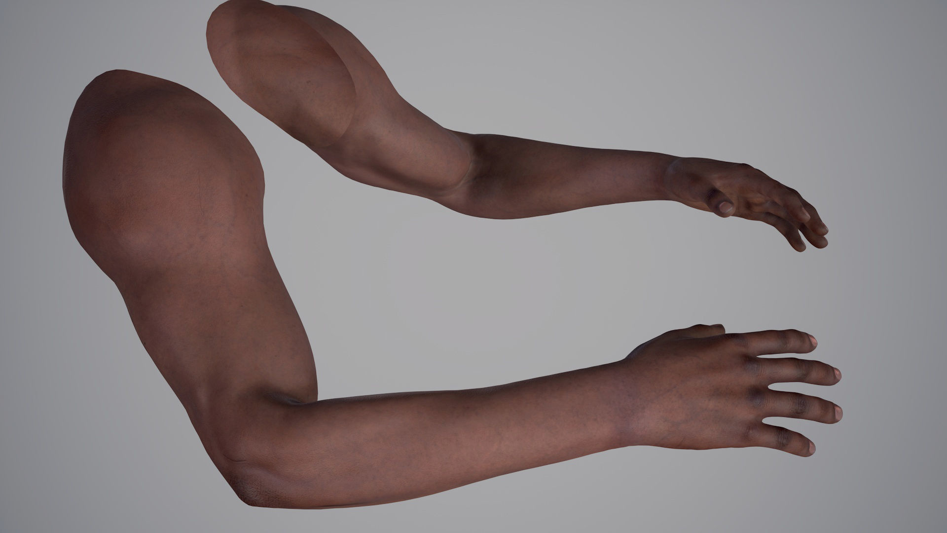 FPS Arms 01 Full Low-poly 3D model_11