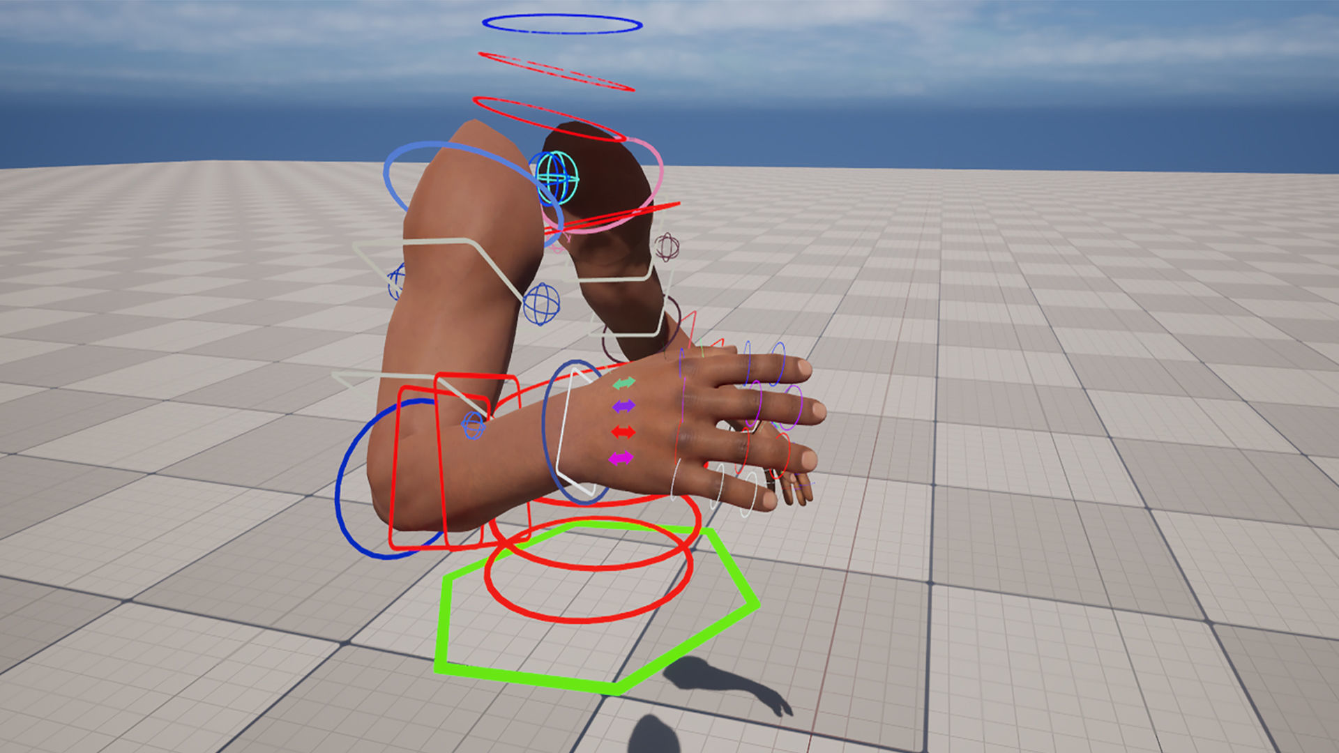 FPS Arms 01 Full Low-poly 3D model_29