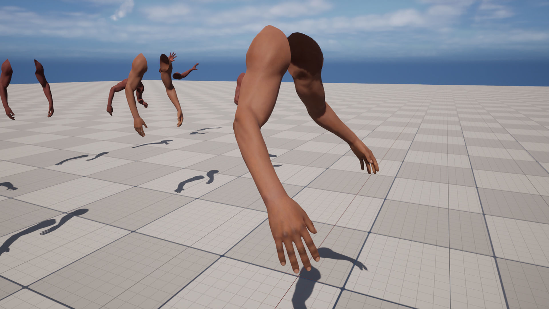 FPS Arms 01 Full Low-poly 3D model_12