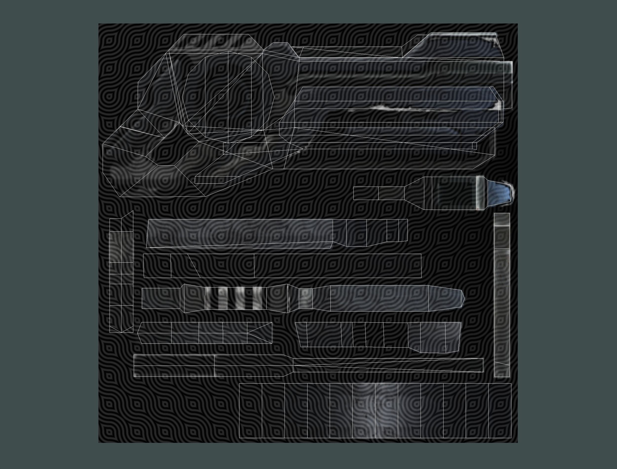 Man Cyborg - Male Soldier with Automatic Rifle and Pistol Low-poly 3D model_68