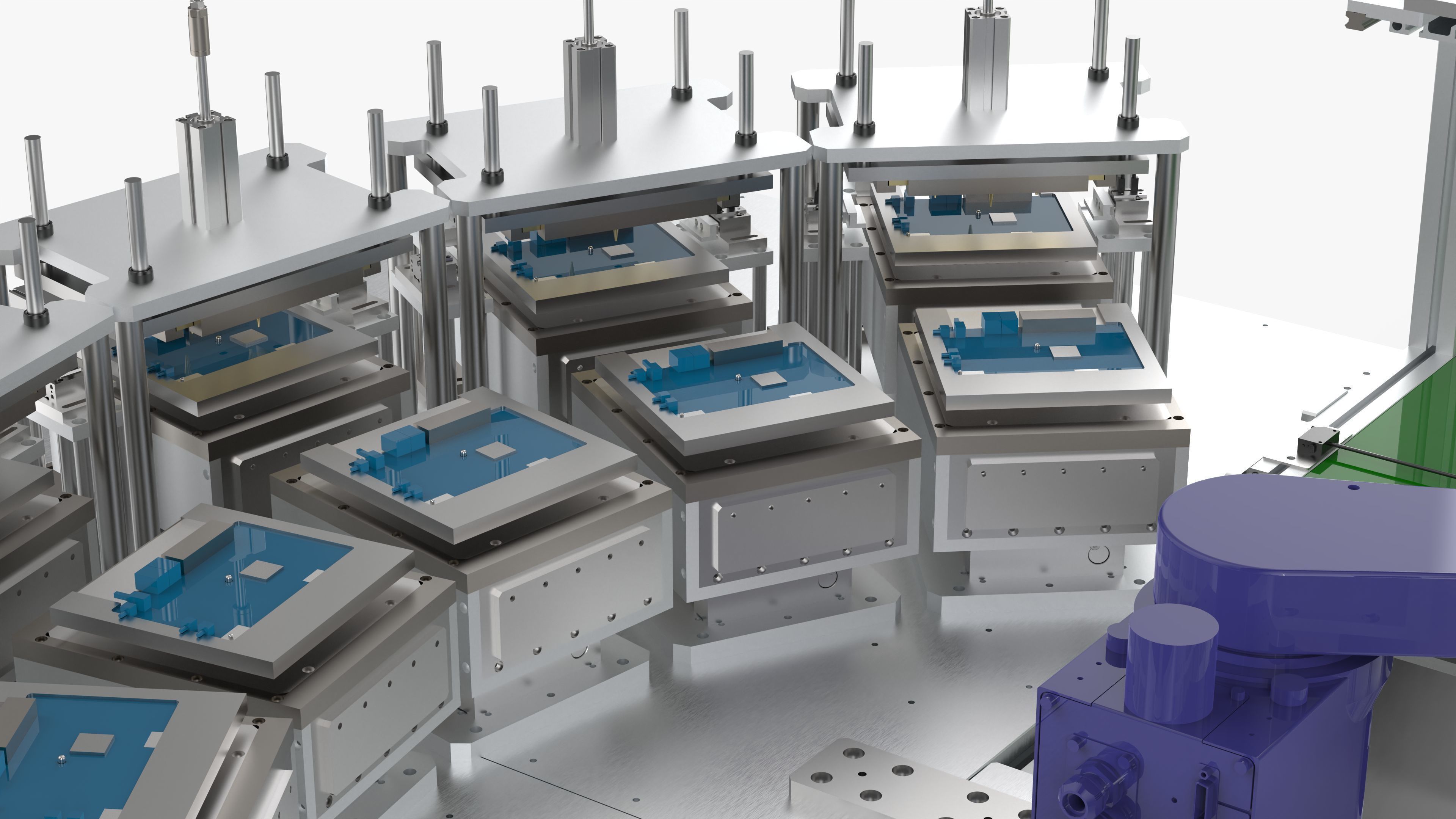 Automatic Circuit Board Robot Handling and Testing Machine 3D model_22