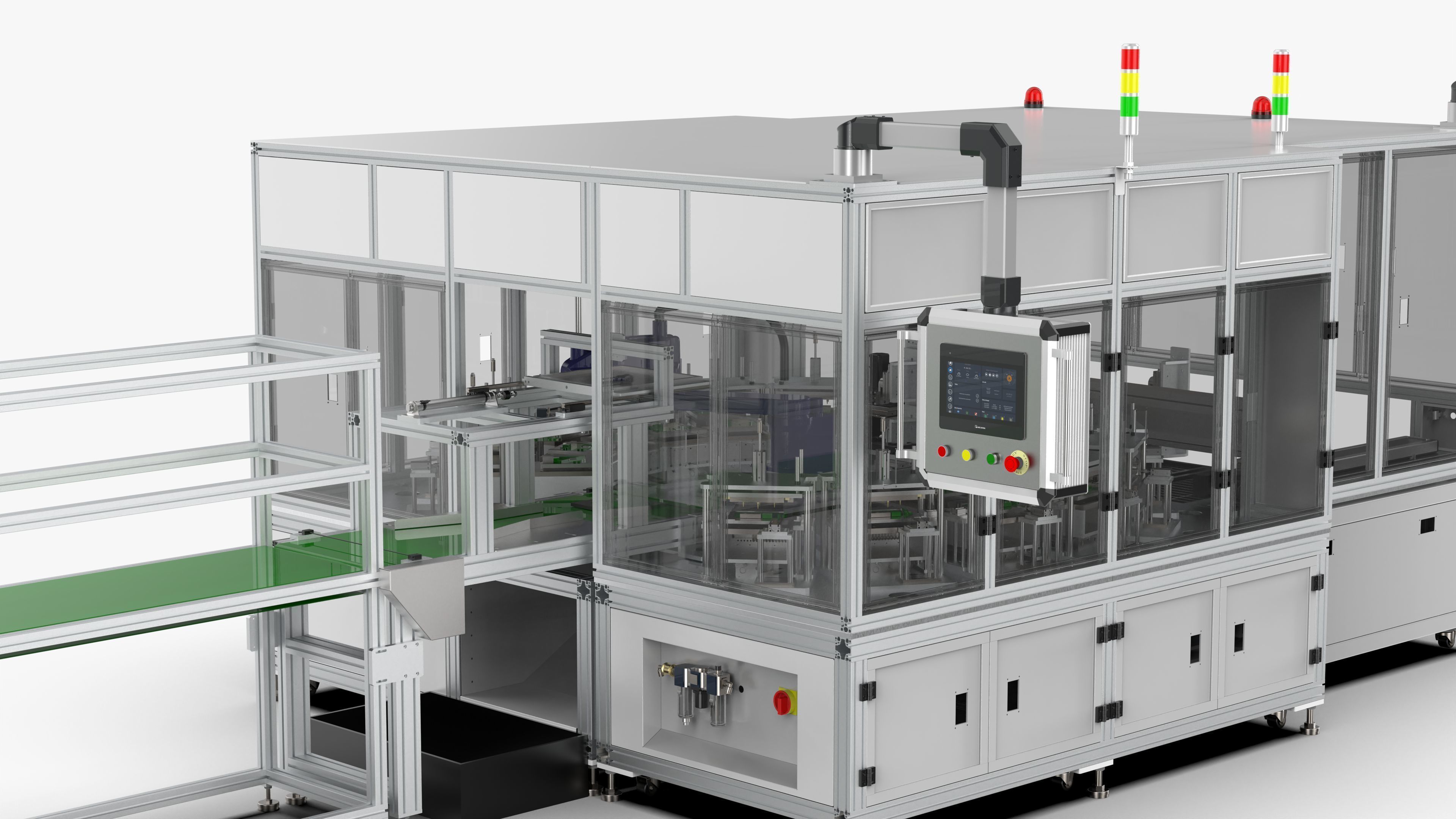 Automatic Circuit Board Robot Handling and Testing Machine 3D model_13