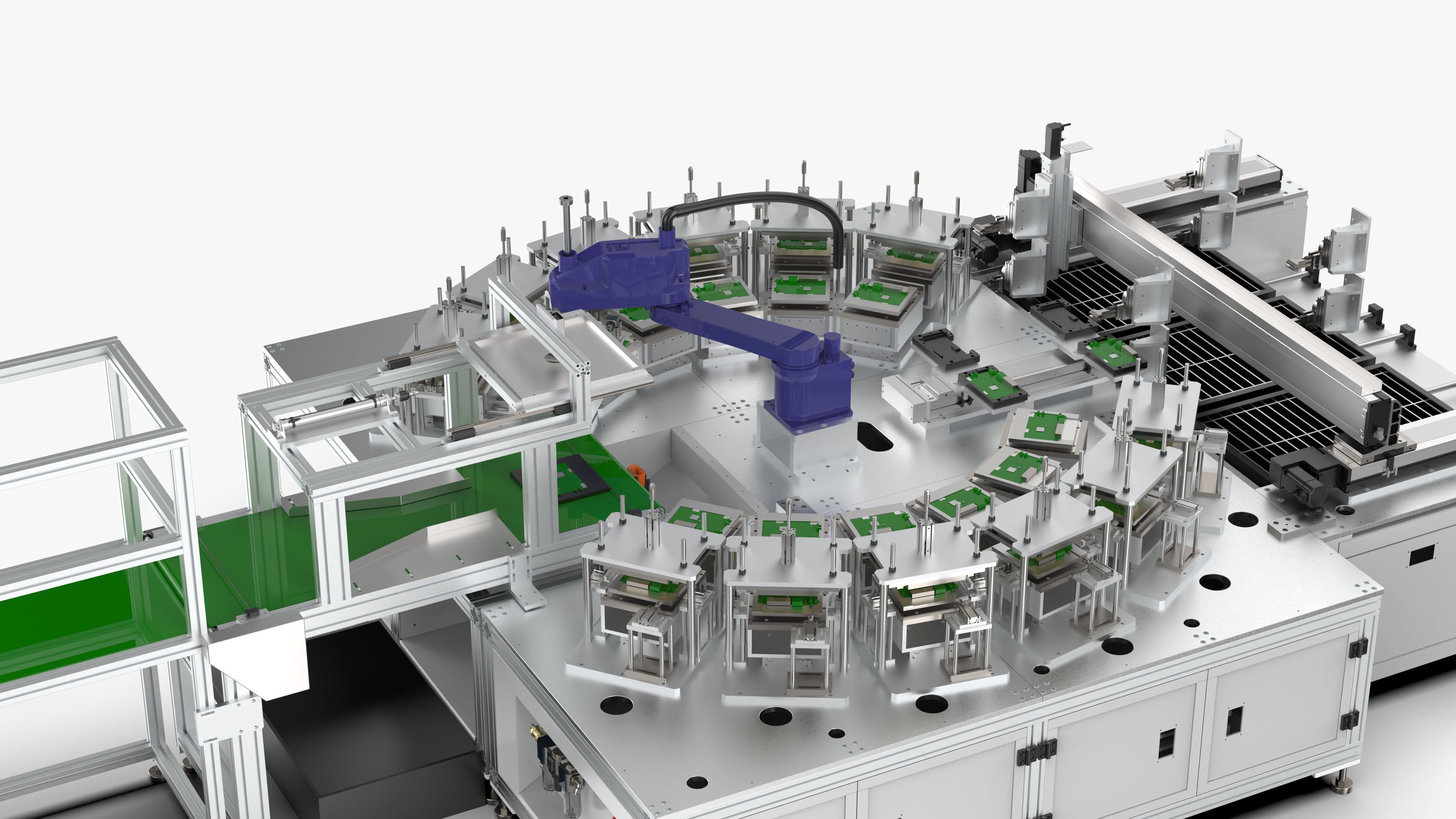 Automatic Circuit Board Robot Handling and Testing Machine 3D model_16