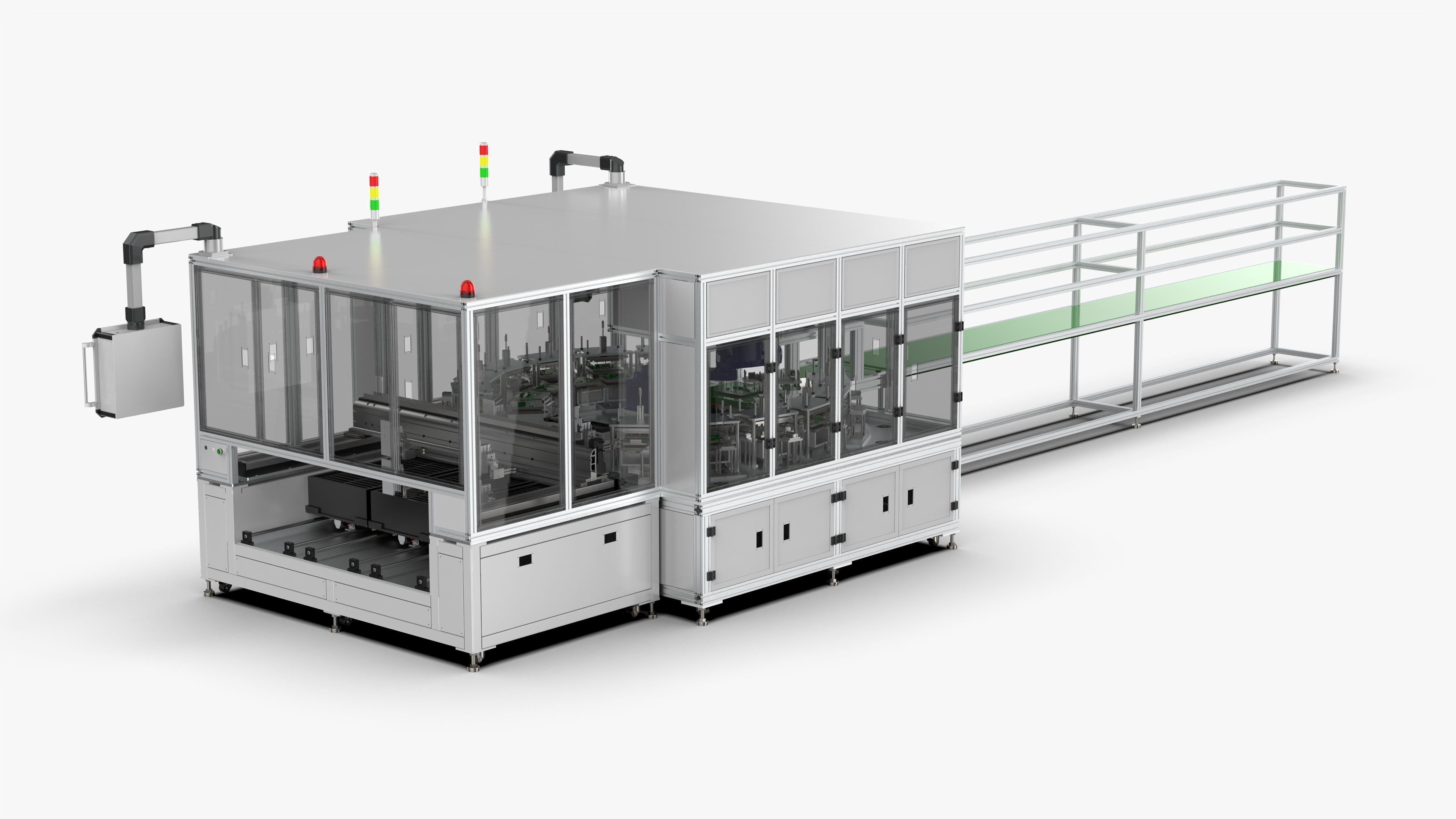 Automatic Circuit Board Robot Handling and Testing Machine 3D model_3