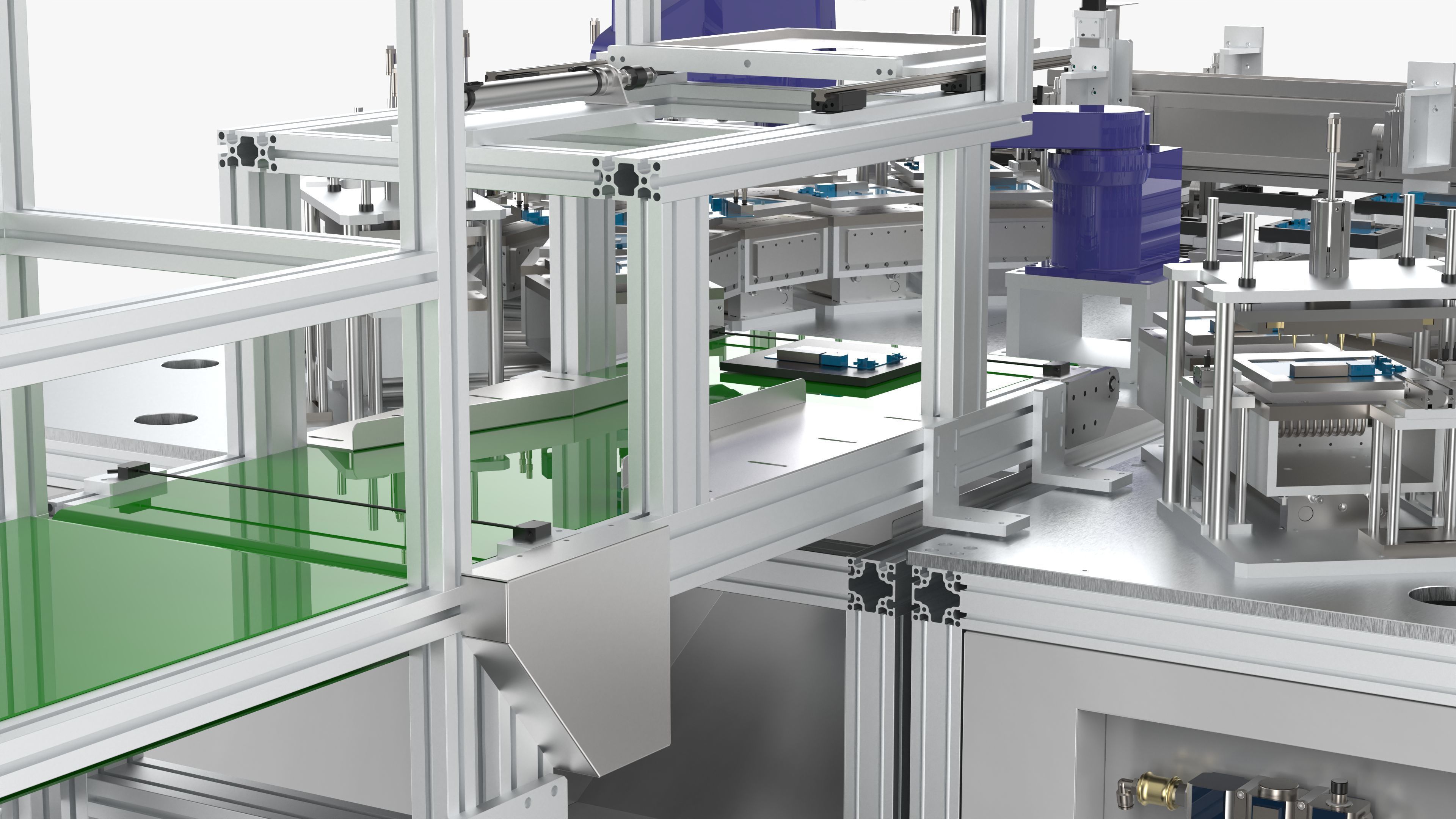 Automatic Circuit Board Robot Handling and Testing Machine 3D model_24