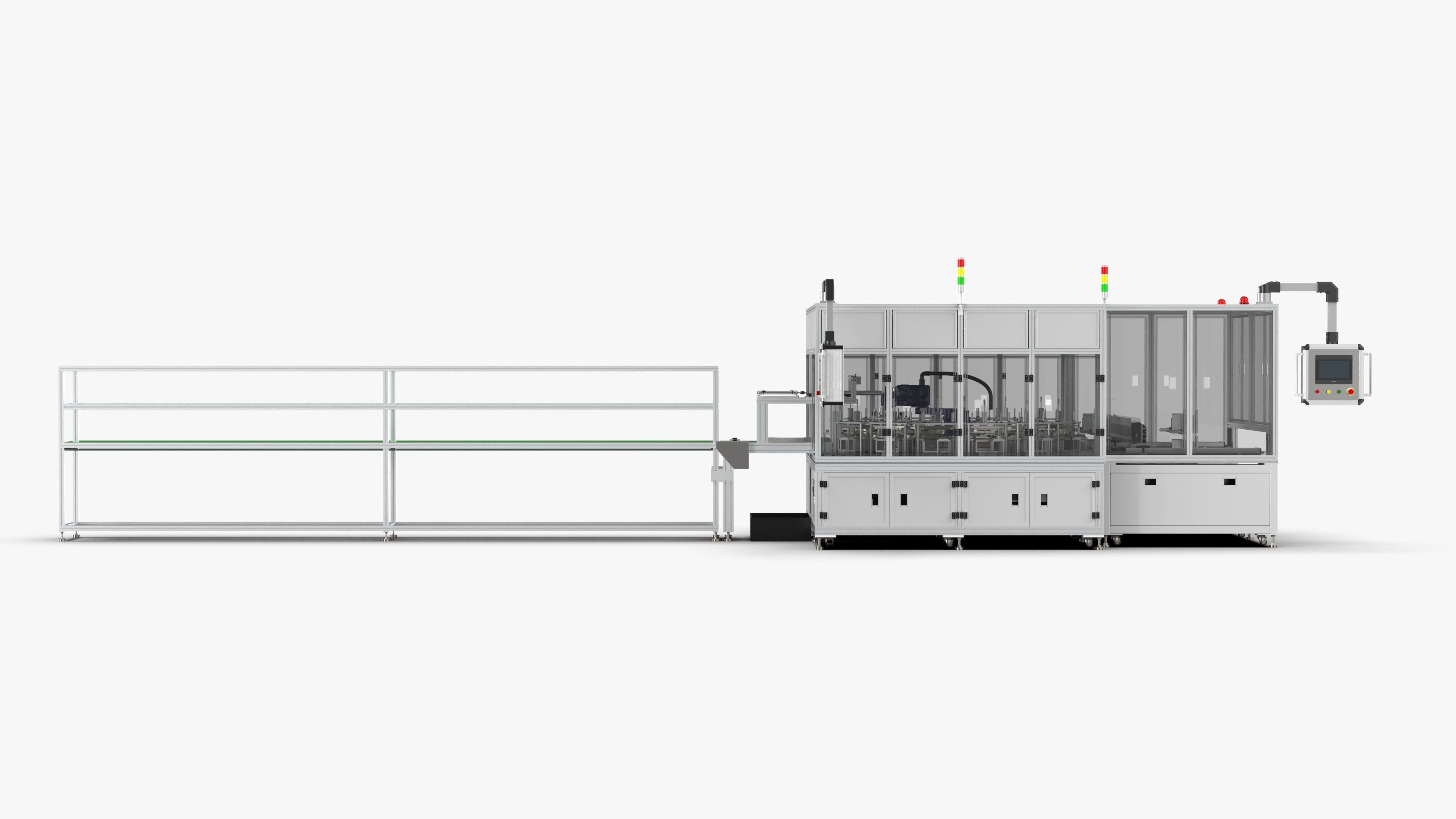 Automatic Circuit Board Robot Handling and Testing Machine 3D model_6