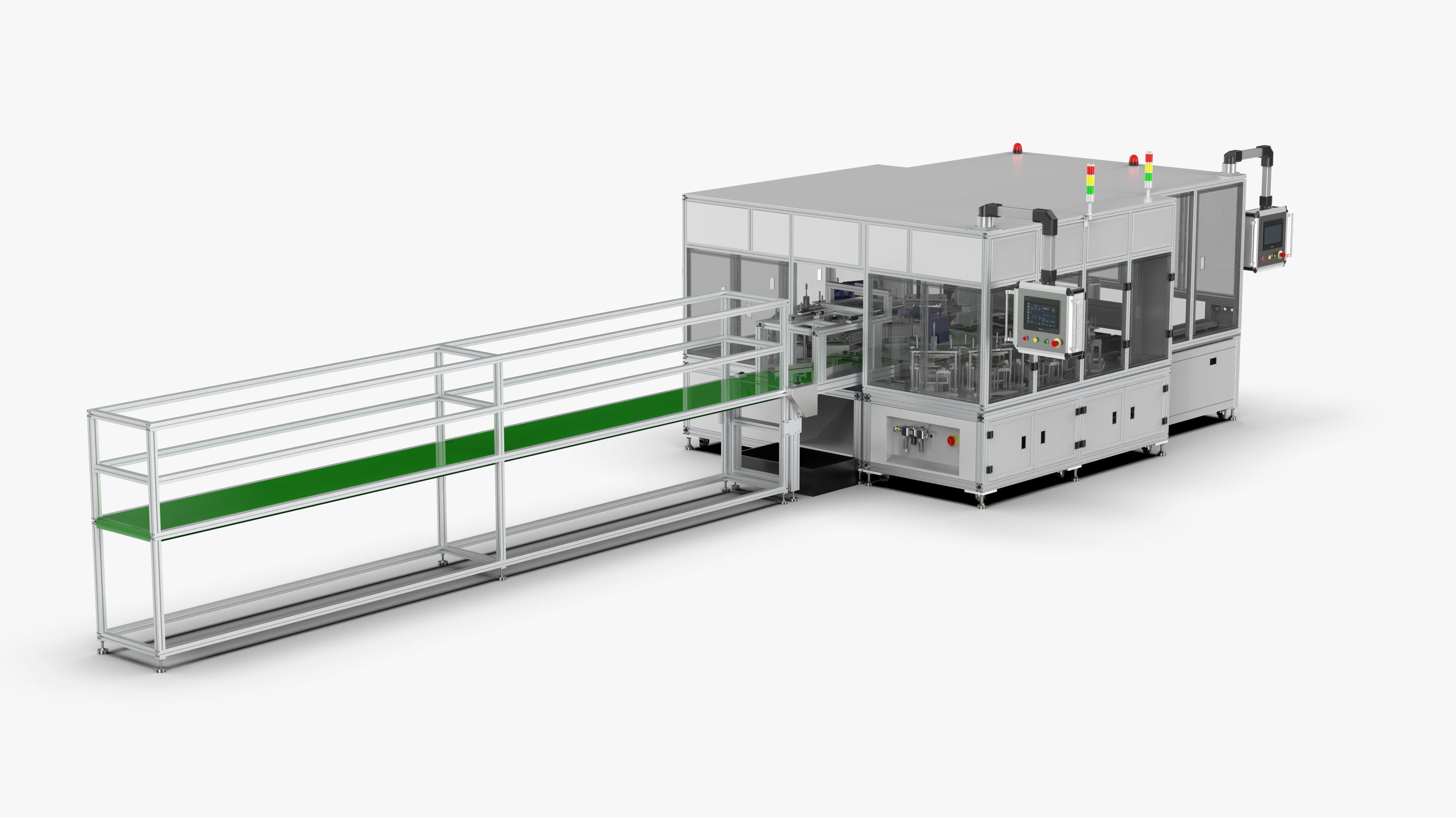 Automatic Circuit Board Robot Handling and Testing Machine 3D model_1