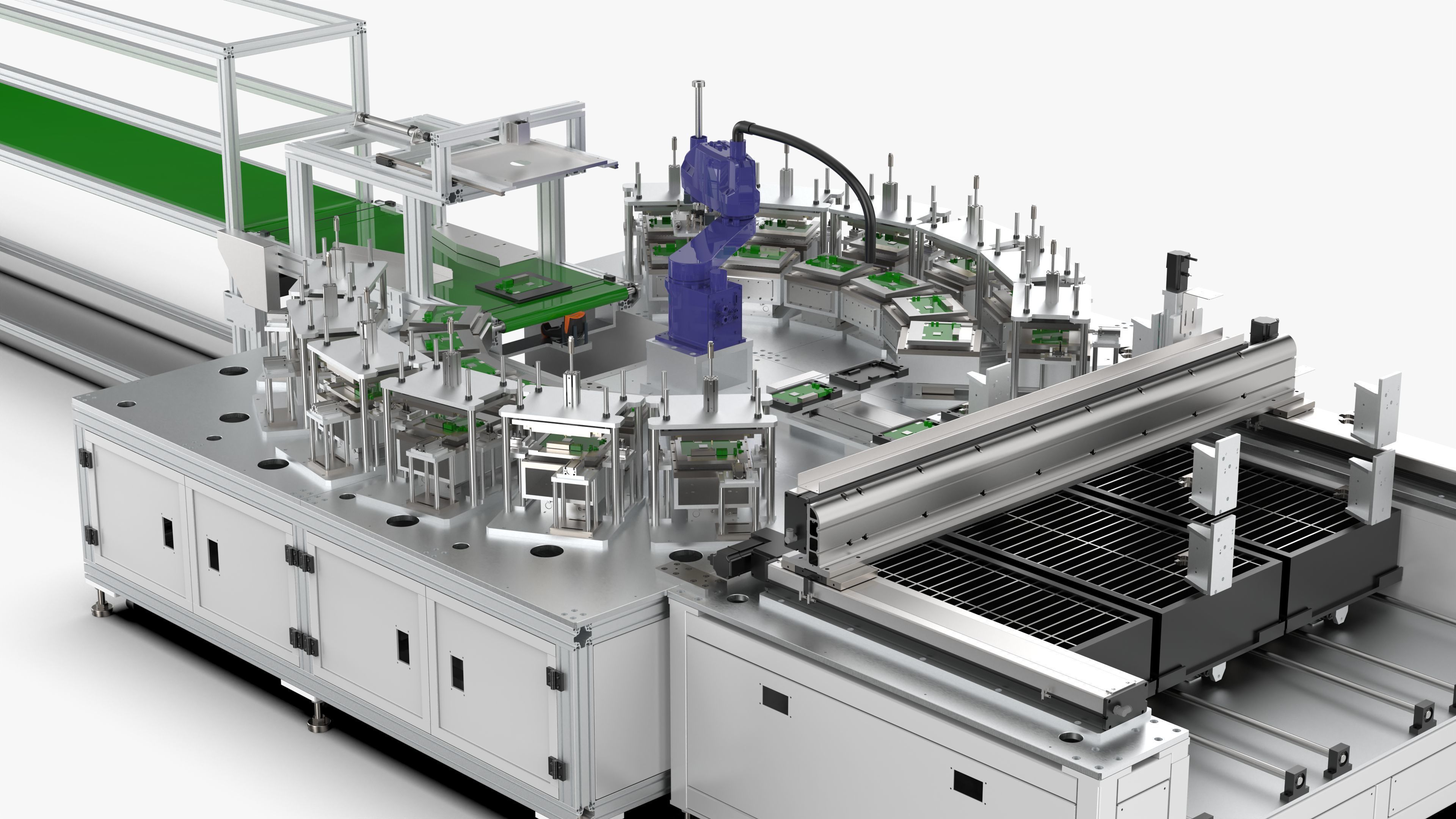 Automatic Circuit Board Robot Handling and Testing Machine 3D model_17