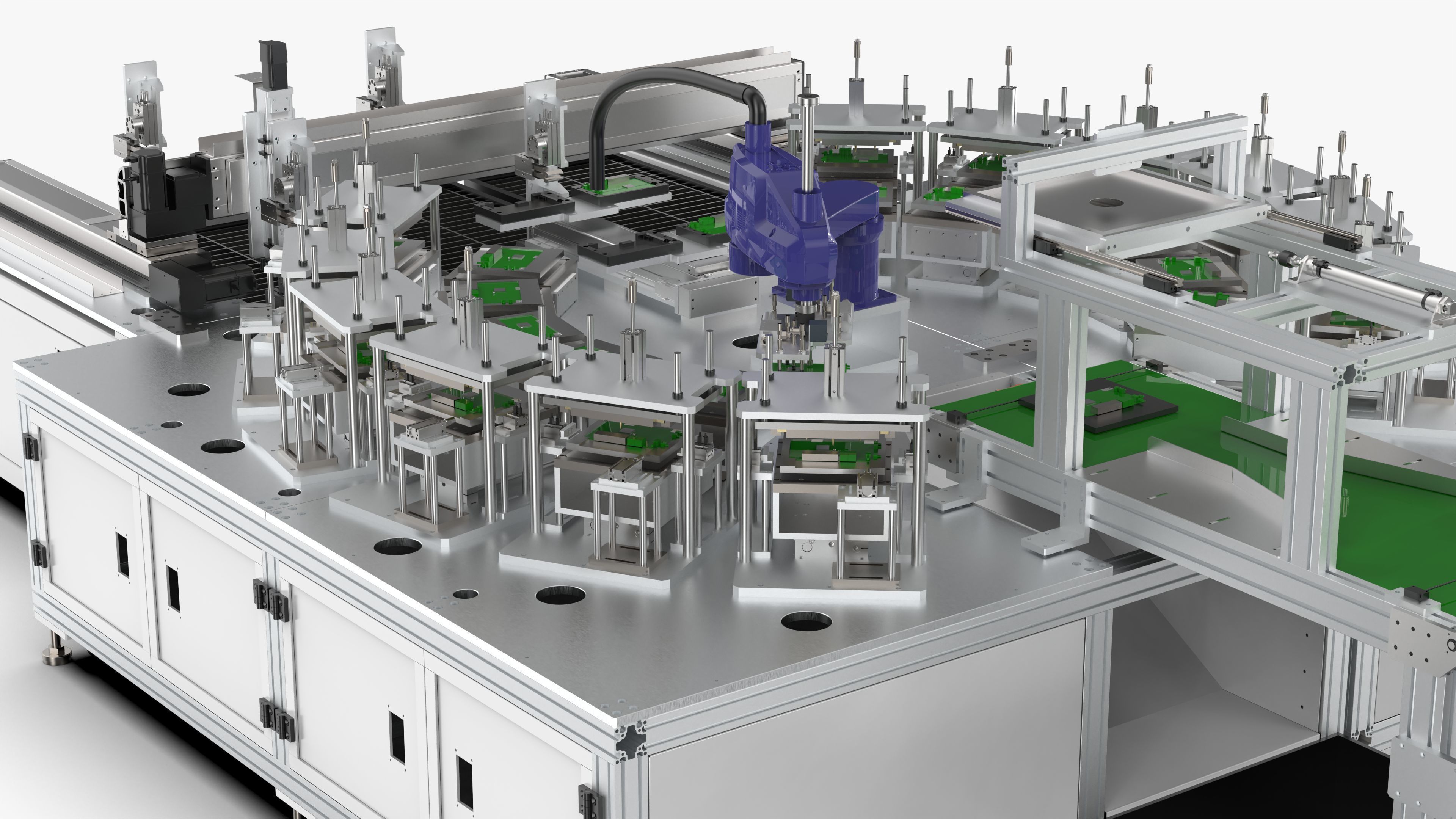 Automatic Circuit Board Robot Handling and Testing Machine 3D model_19