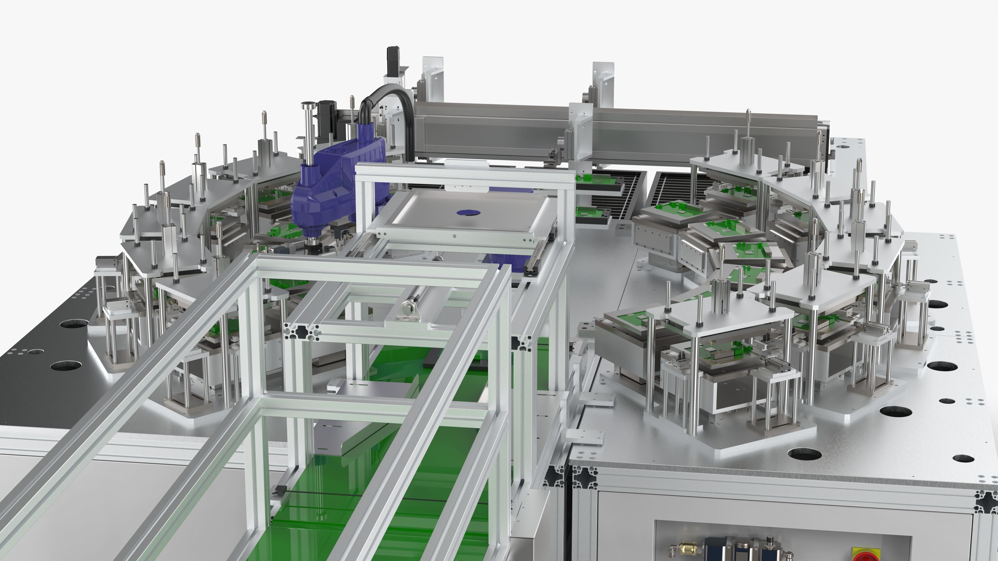 Automatic Circuit Board Robot Handling and Testing Machine 3D model_20