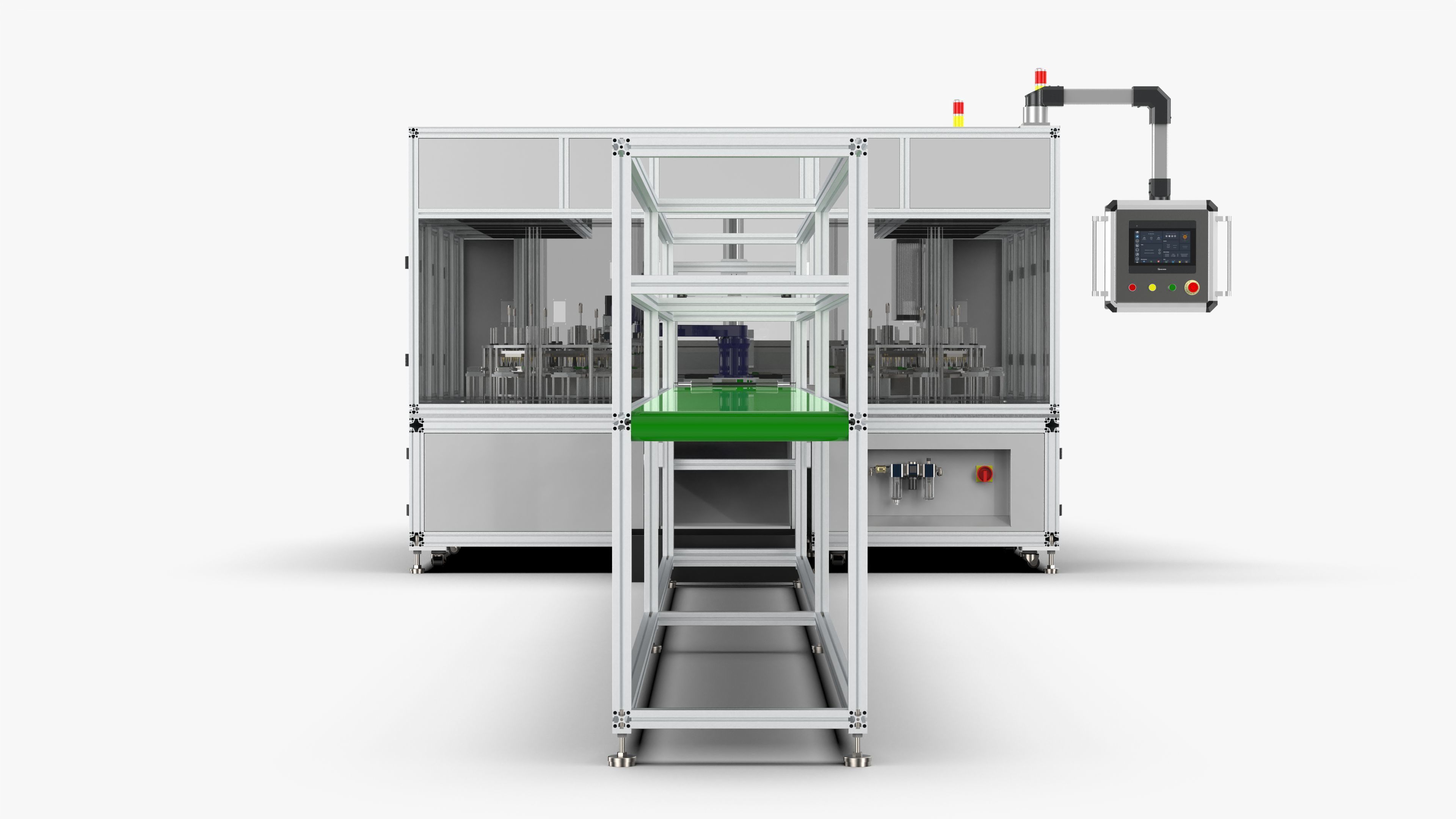 Automatic Circuit Board Robot Handling and Testing Machine 3D model_7