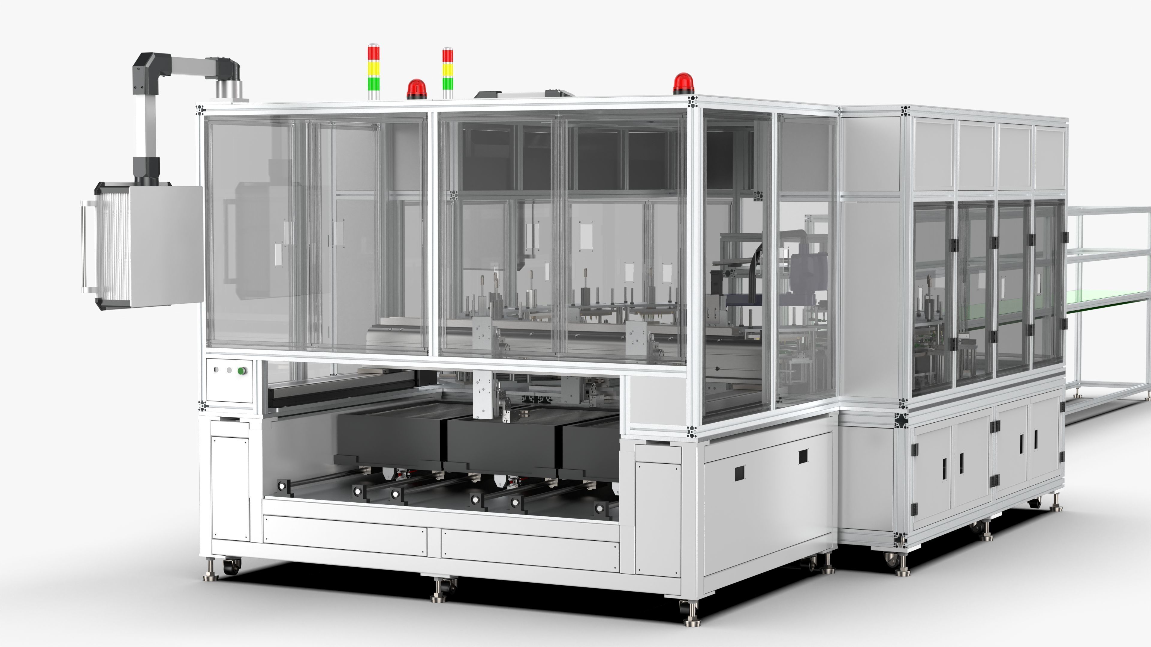 Automatic Circuit Board Robot Handling and Testing Machine 3D model_11