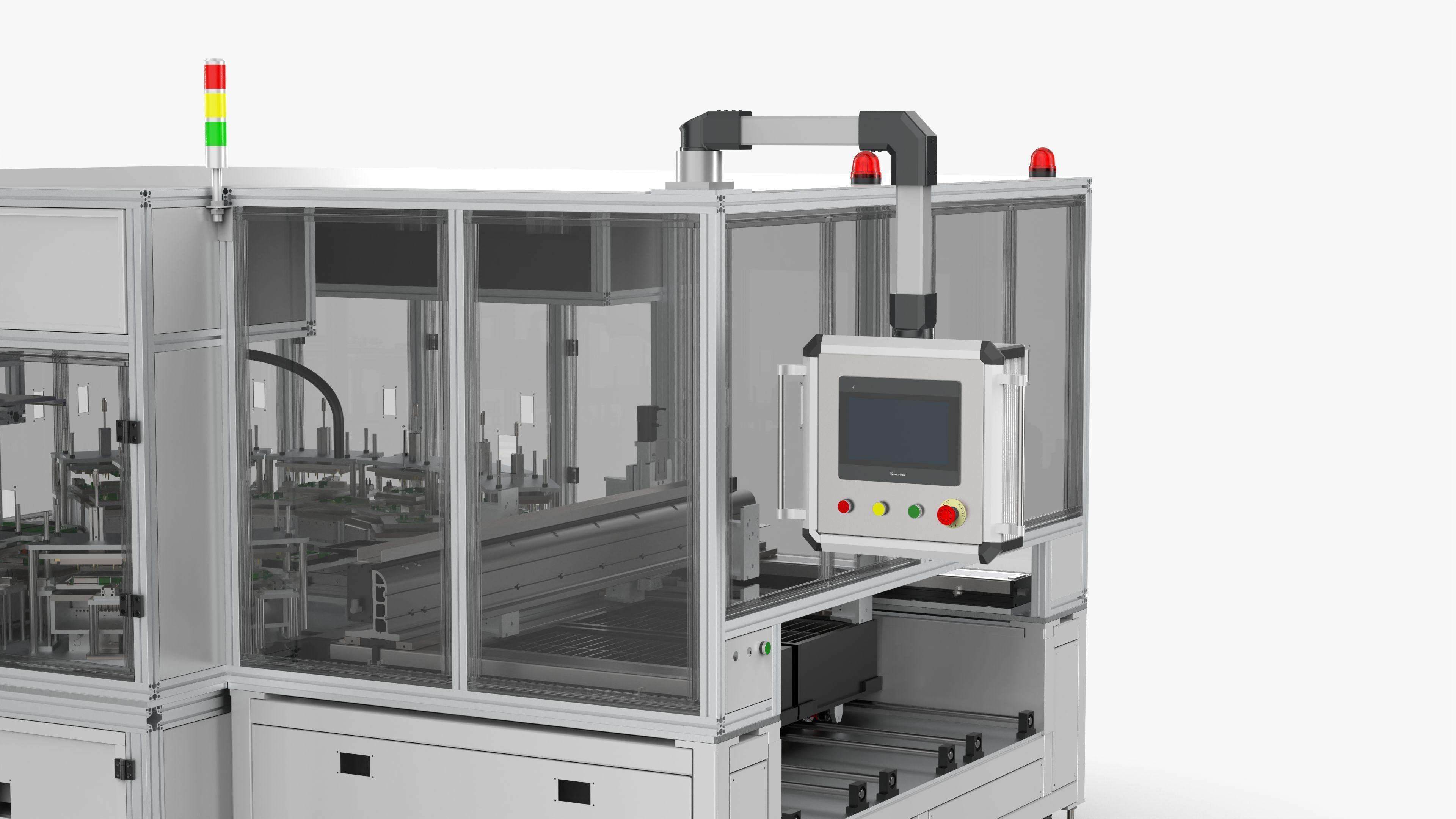 Automatic Circuit Board Robot Handling and Testing Machine 3D model_10